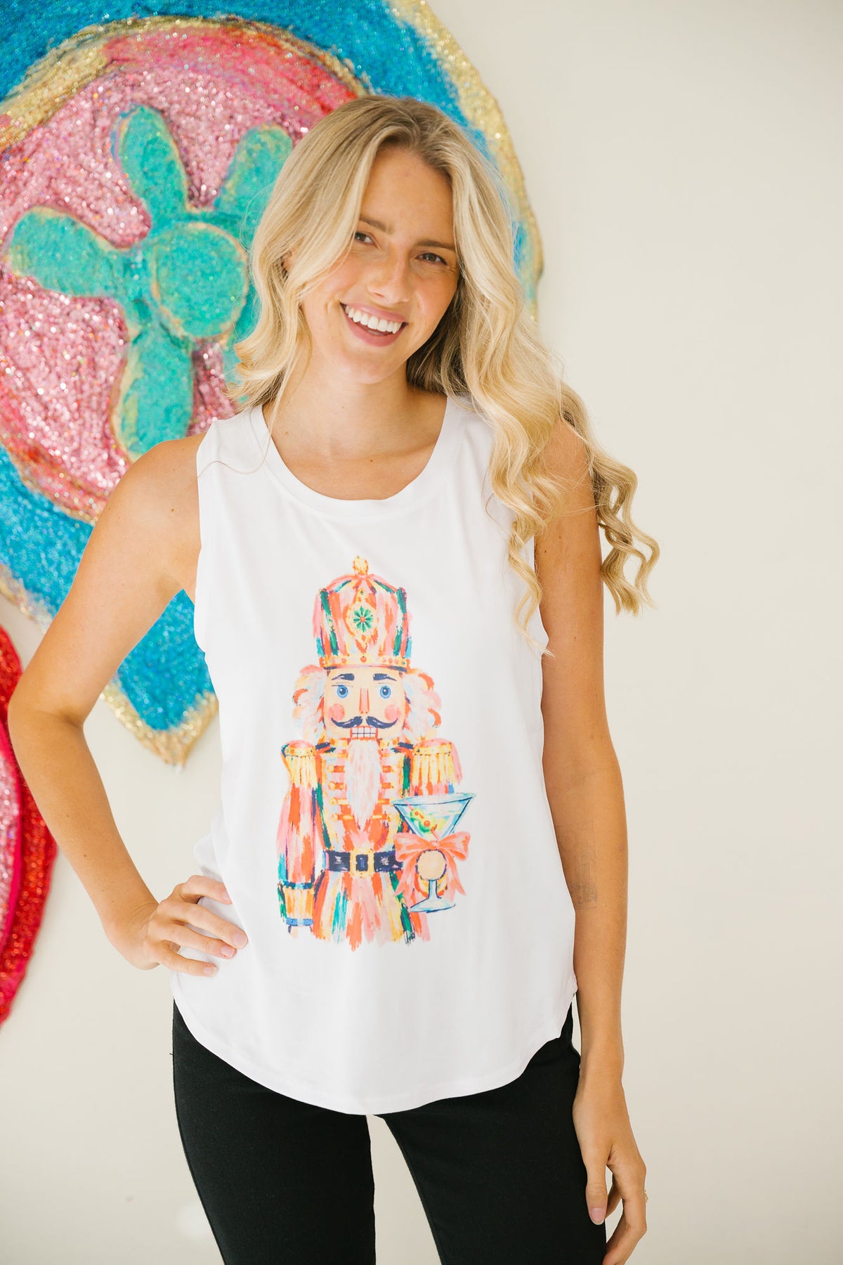 TIPSY TOY SOLIDER TEE/TANK TEE Judith March