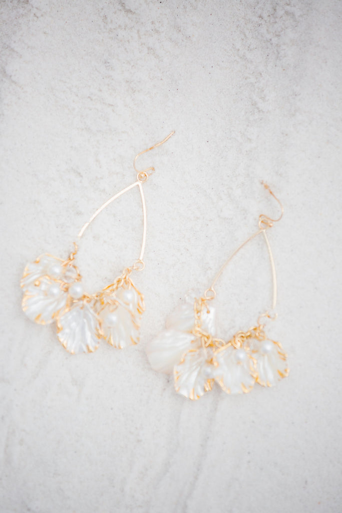 SEASHELL PEARL EARRINGS earrings Judith March