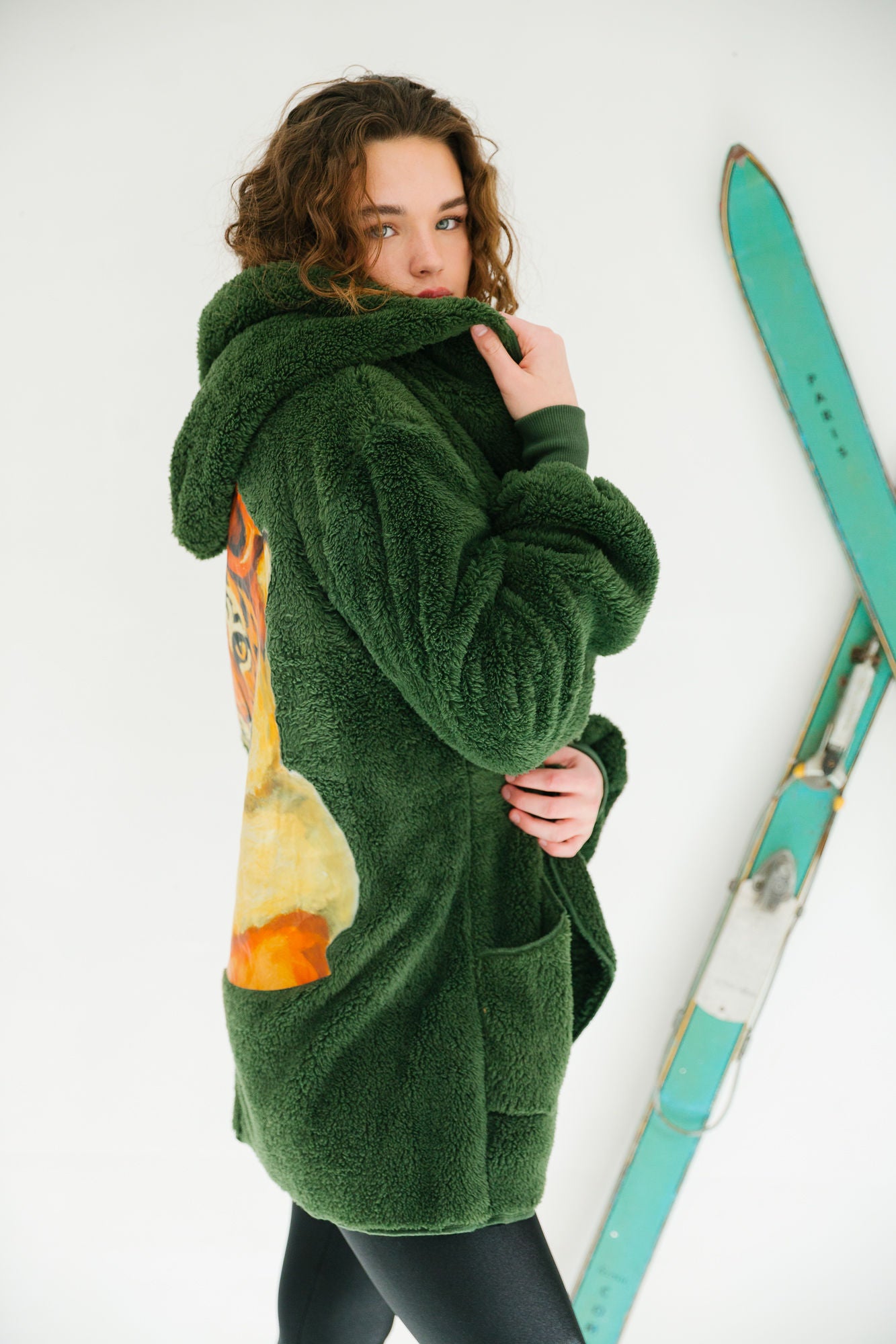 APRÈS TIGER GREEN CARDIGAN cardigan Judith March