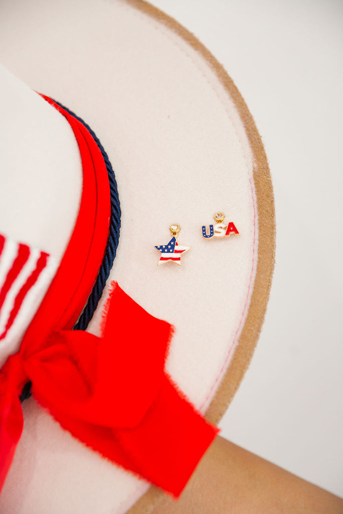 RED WHITE AND BOWS RANCHER HAT RANCHER HAT Judith March