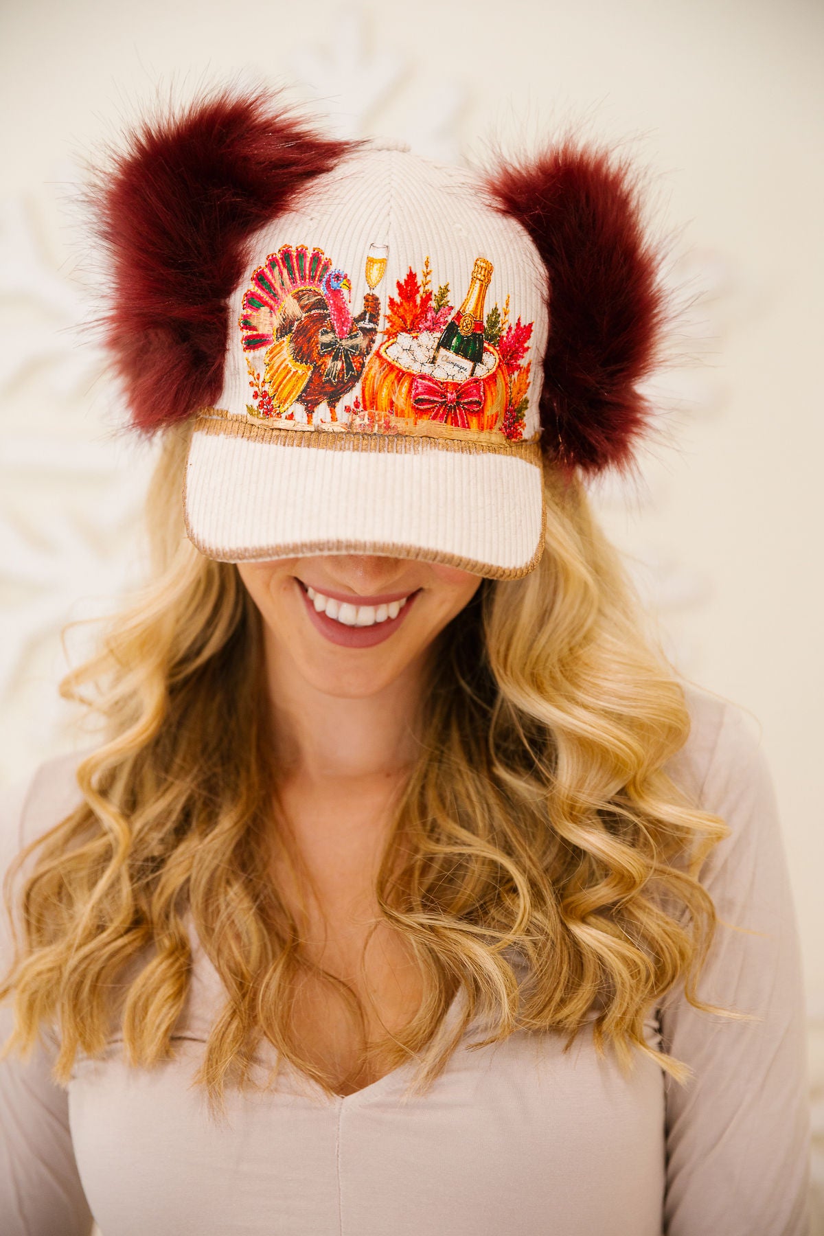 TIPSY TURKEY FUR TRUCKER HAT