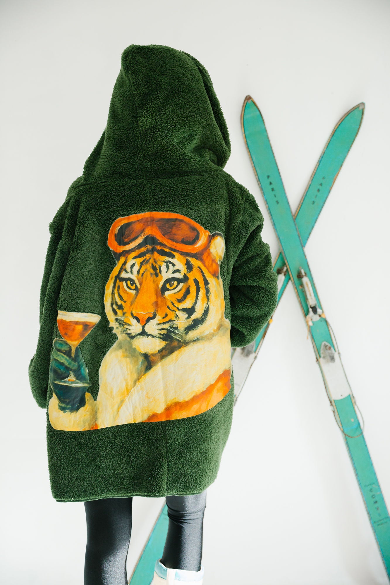 APRÈS TIGER GREEN CARDIGAN cardigan Judith March