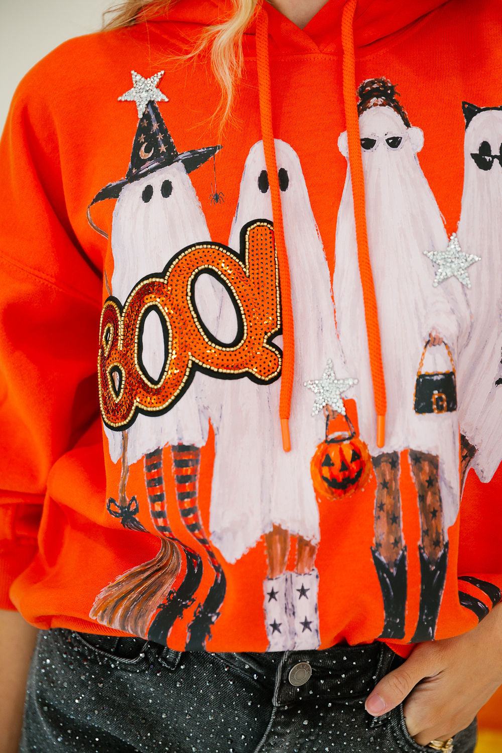 BOO CREW ORANGE HOODIE