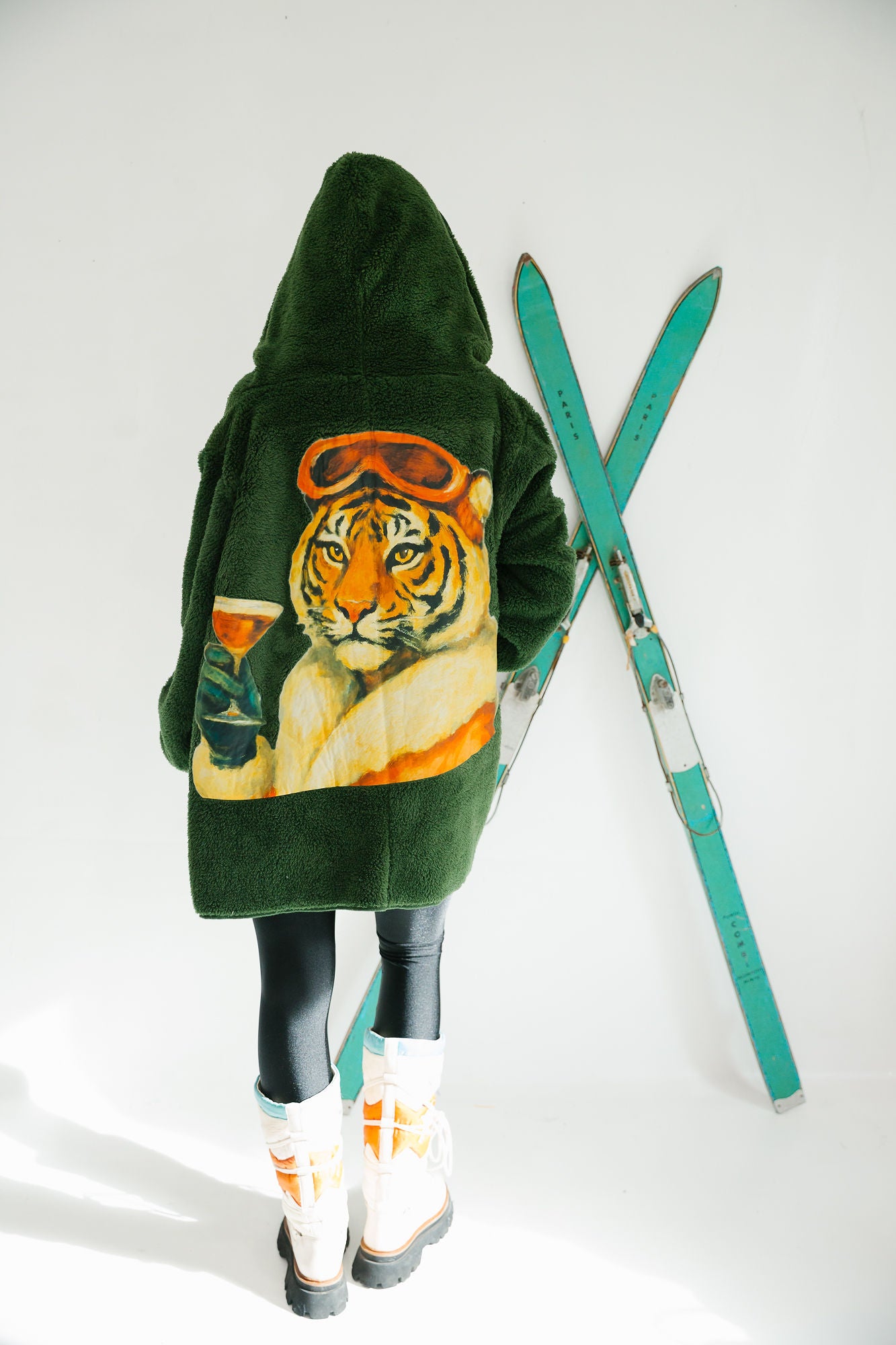 APRÈS TIGER GREEN CARDIGAN cardigan Judith March