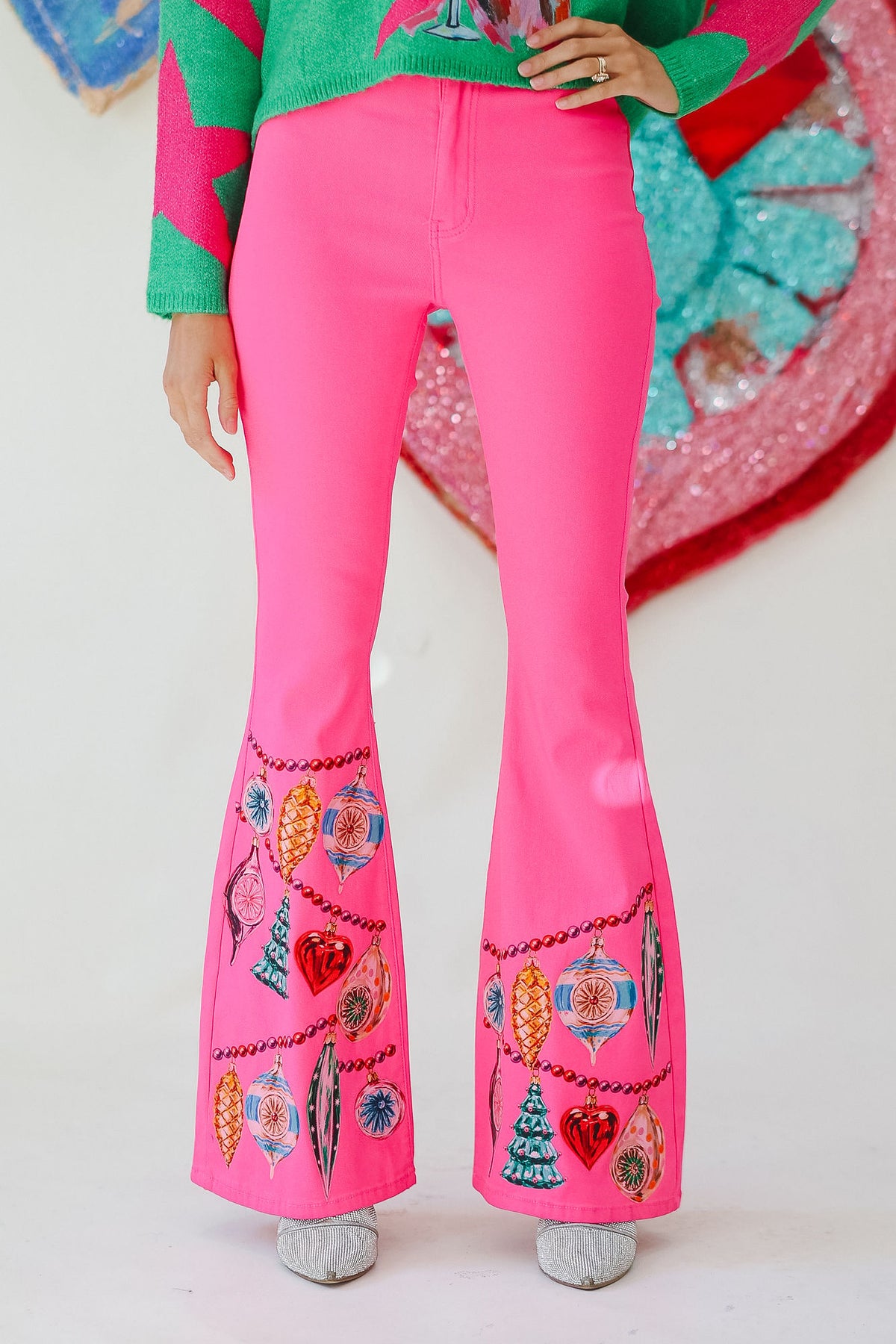 MERRY & BRIGHT PINK FLARES FLARES Judith March