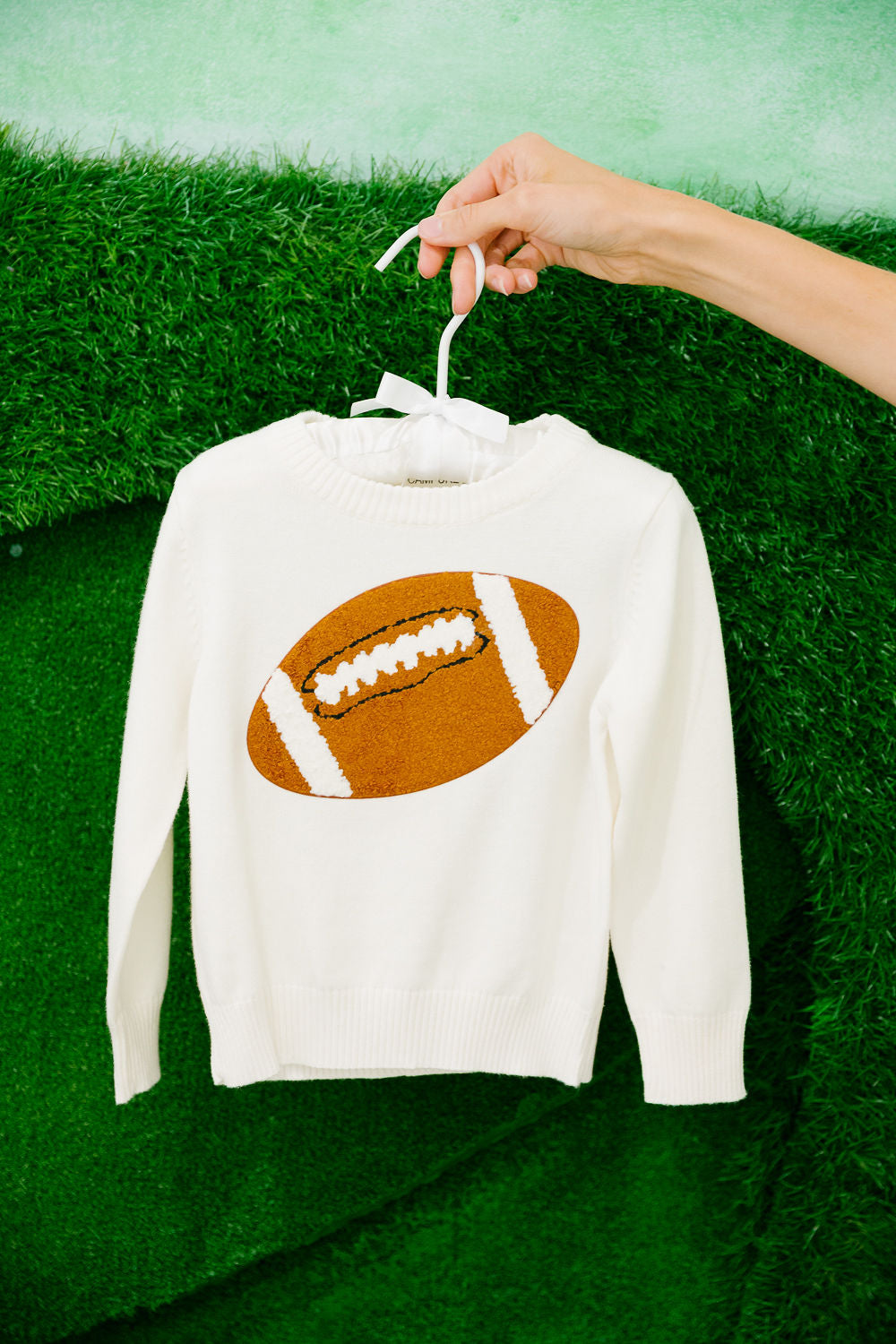 **MINI KIDS FOOTBALL WHITE SWEATER SWEATER Judith March