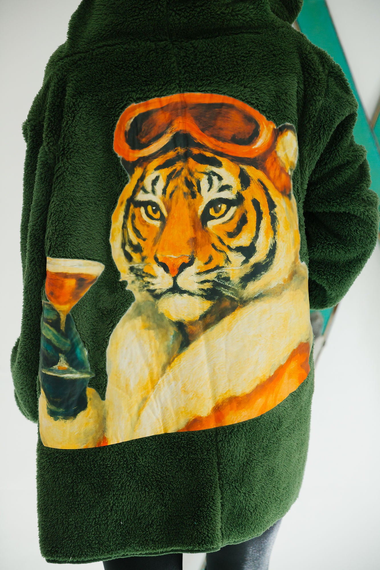 APRÈS TIGER GREEN CARDIGAN cardigan Judith March