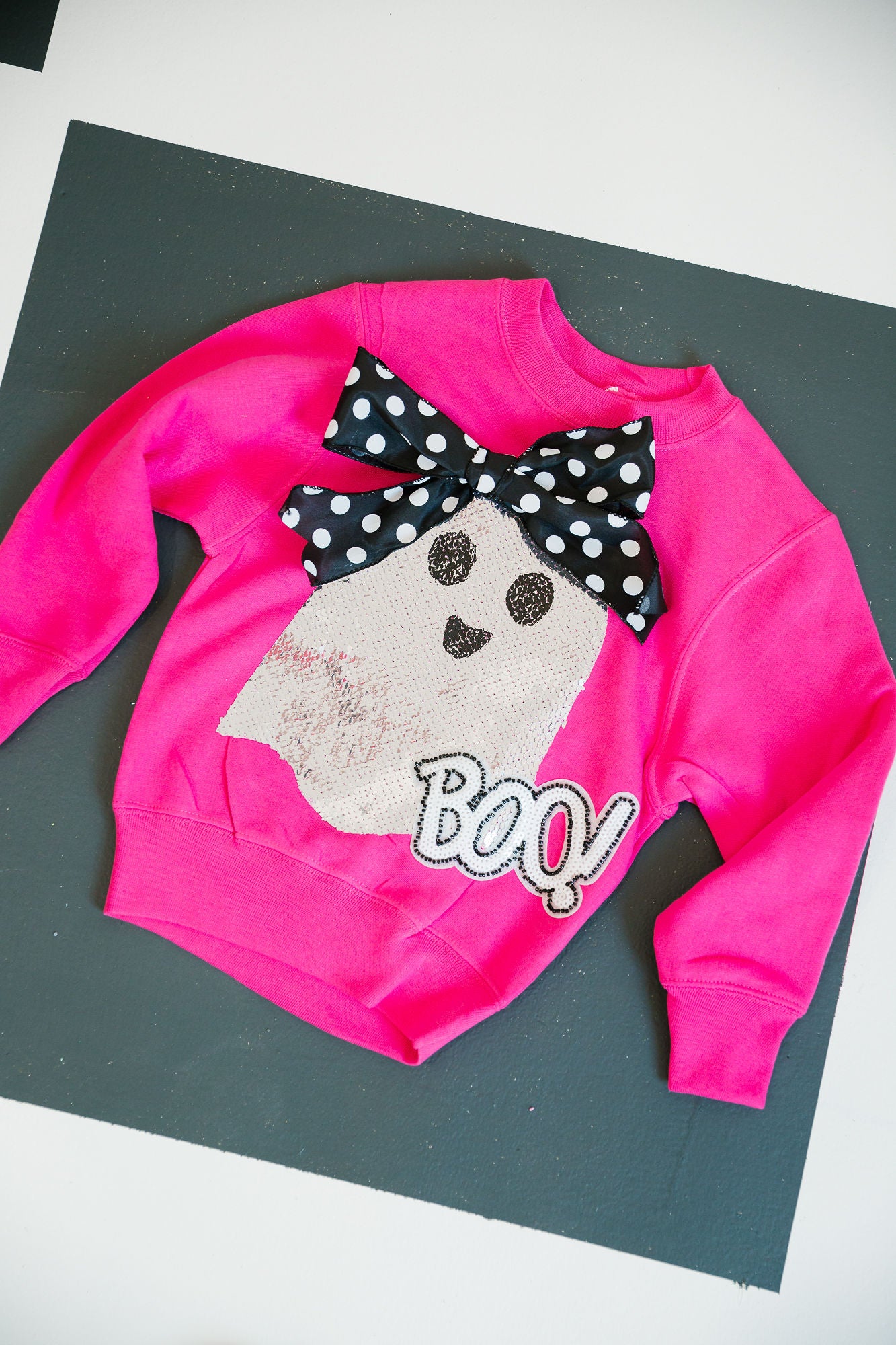 MINI KIDS BOOS AND BOWS PINK PULLOVER PULLOVER Judith March
