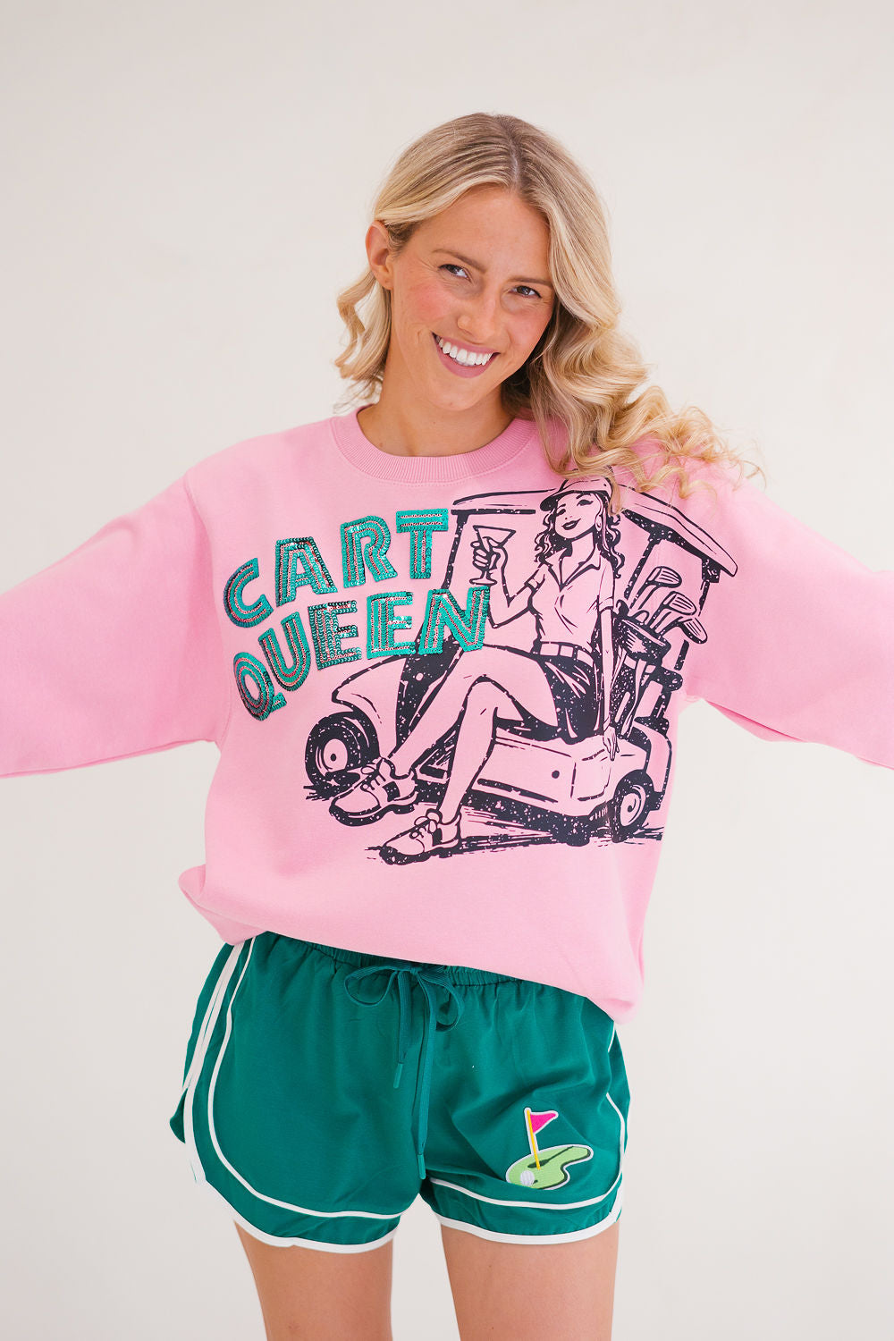 CART QUEEN PINK PULLOVER PULLOVER Judith March