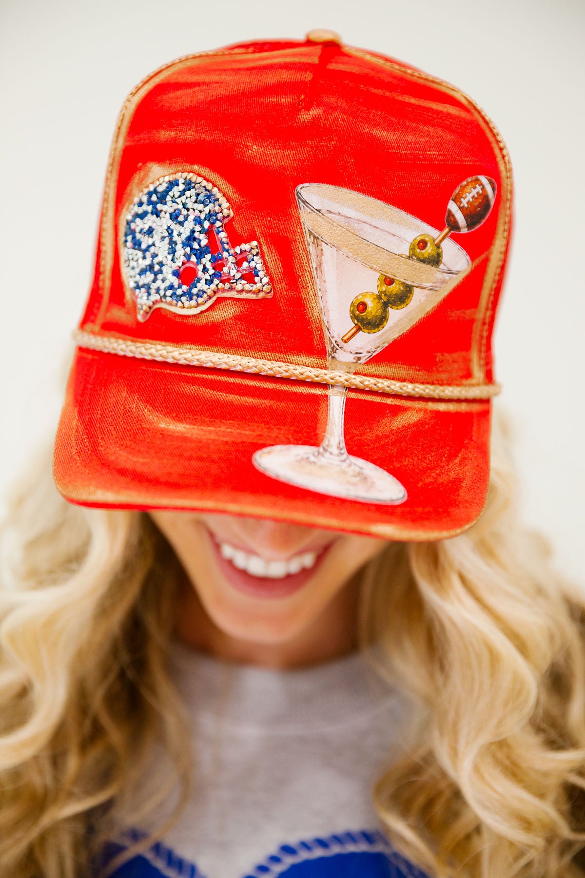 SPORTY MARTINI RED STRUCTURED HAT