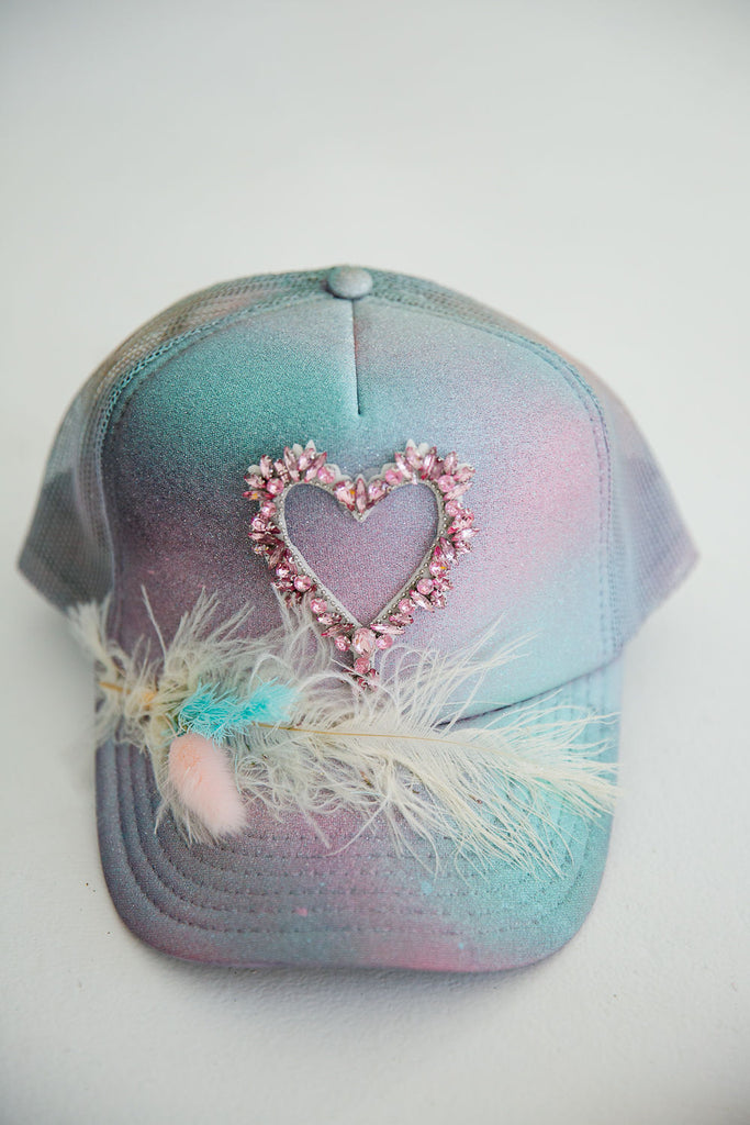 PRINCESS HEART TRUCKER HAT TRUCKER HAT Judith March   