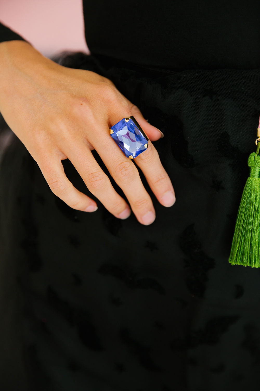 MIDNIGHT SAPPHIRE COCKTAIL RING BRACELET Judith March