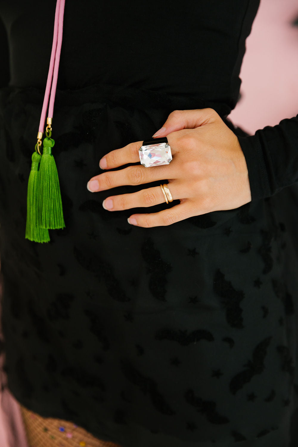 MIDNIGHT GLAM COCKTAIL RING BRACELET Judith March