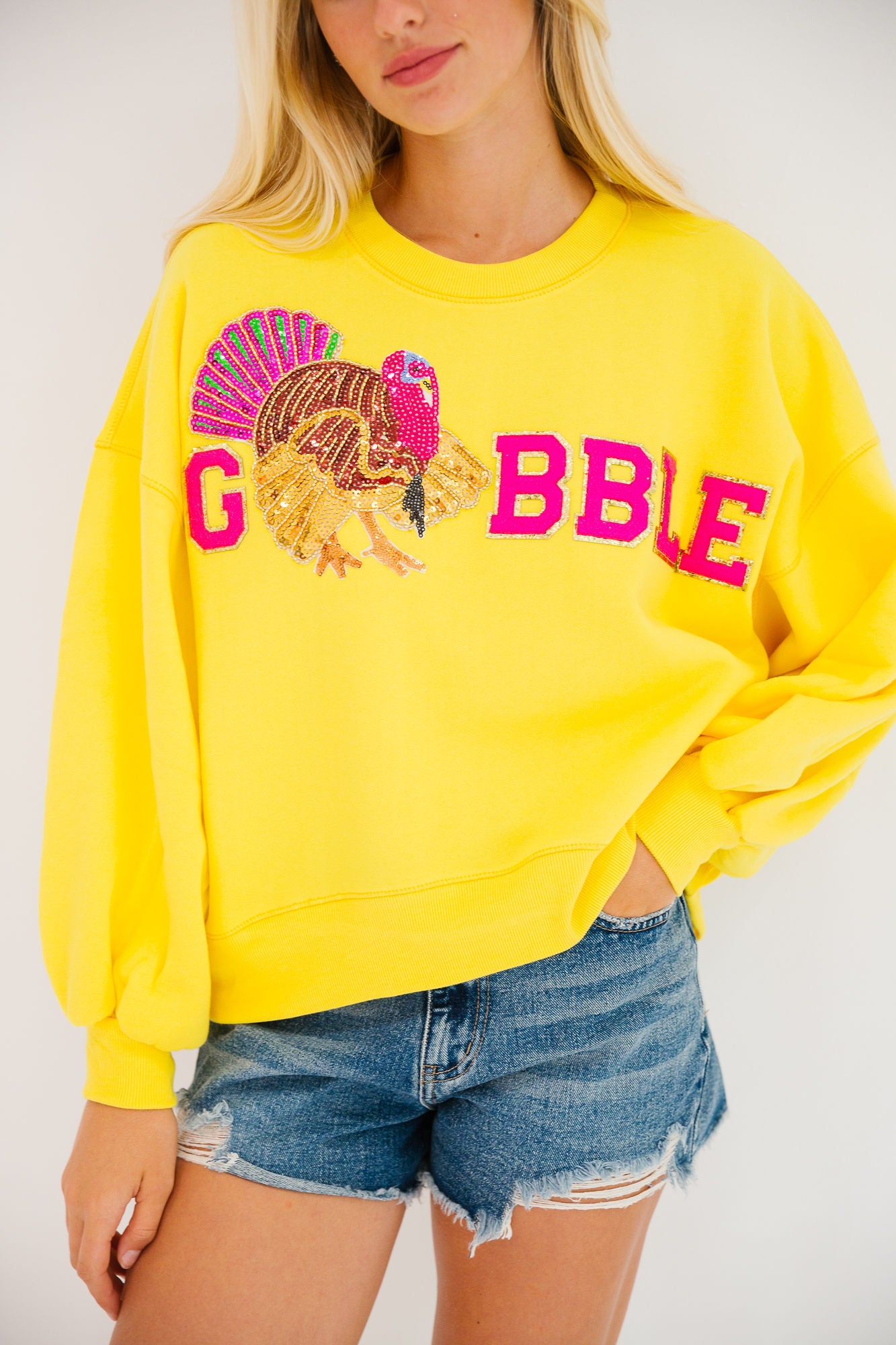 GOBBLE YELLOW PULLOVER PULLOVER Judith March