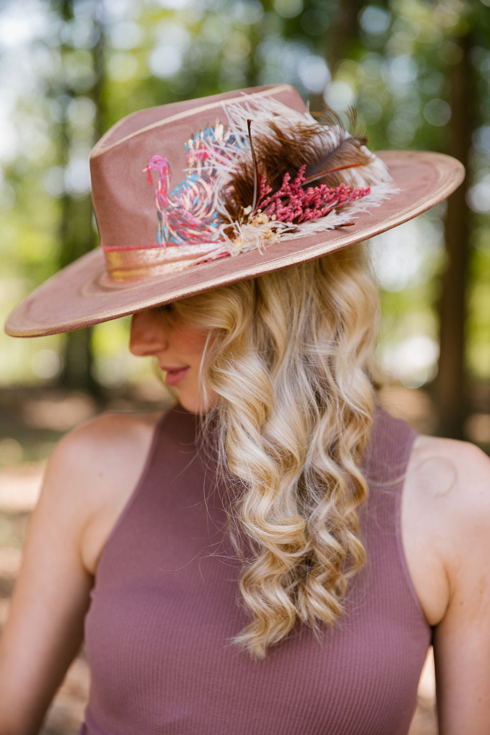 FALL FEAST HAND PAINTED RANCHER HAT RANCHER HAT Judith March