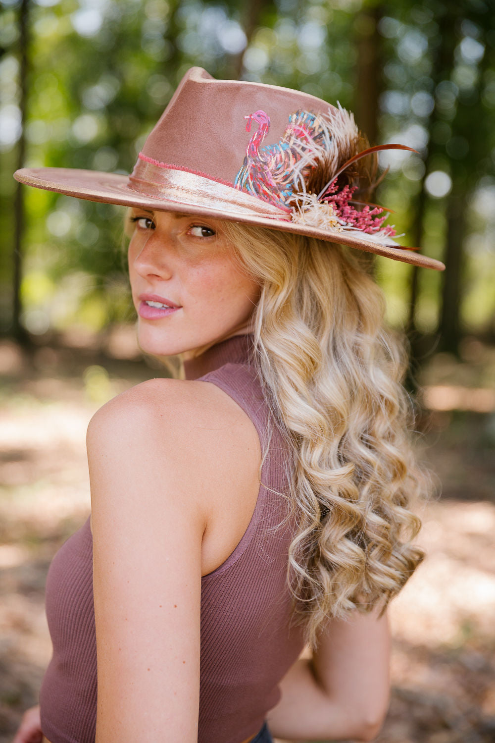 FALL FEAST HAND PAINTED RANCHER HAT RANCHER HAT Judith March