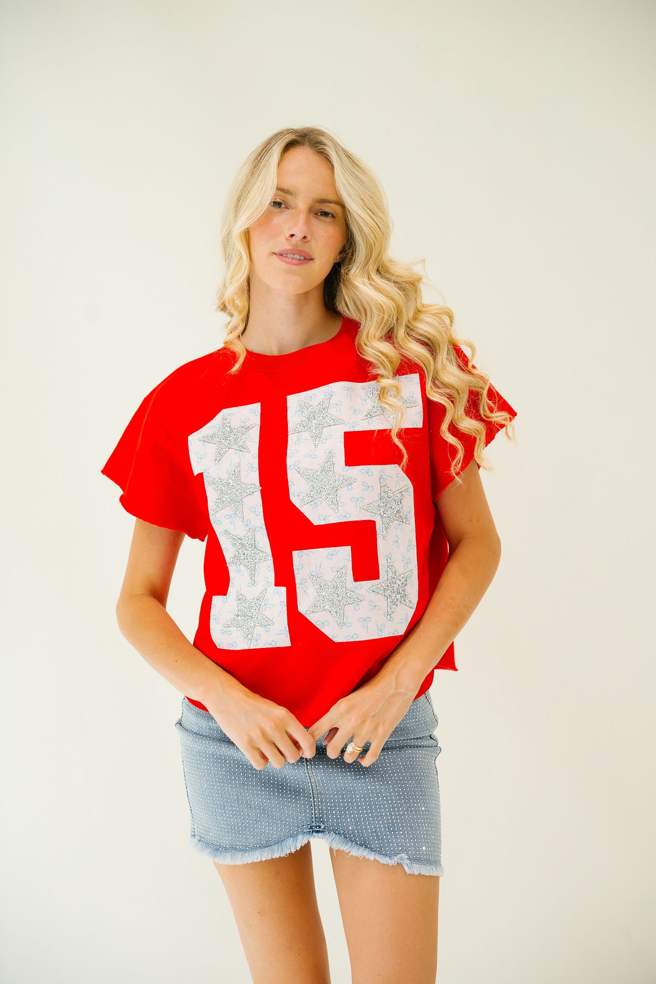 CUSTOM BOW PRINT NUMBER PULLOVER PULLOVER Judith March