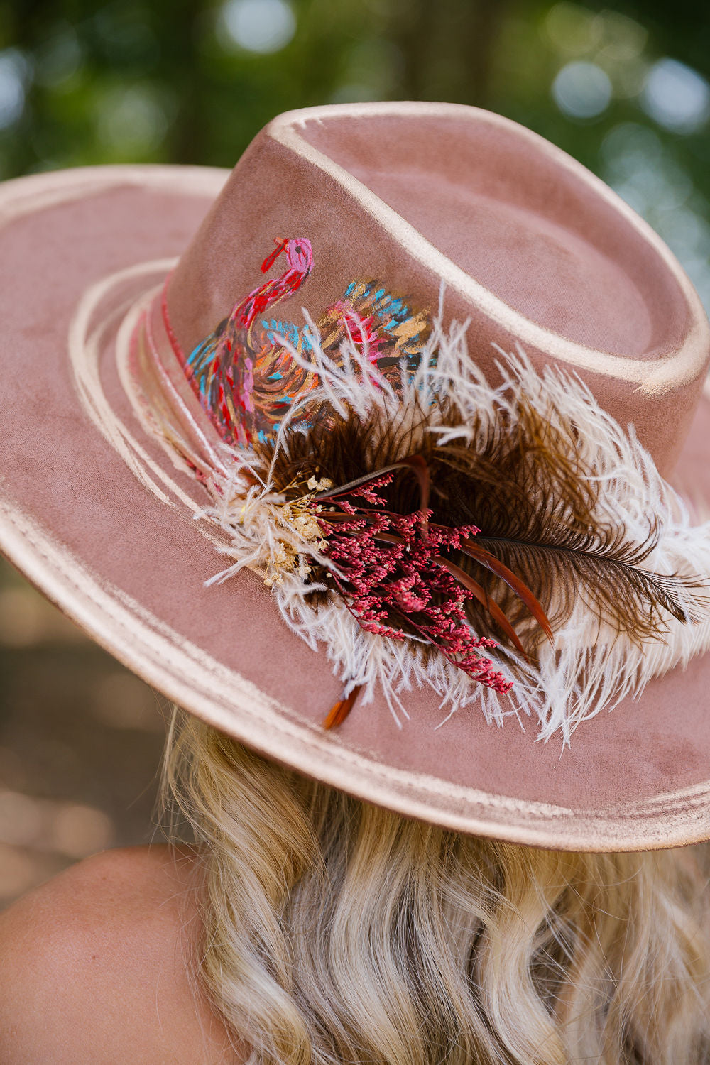 FALL FEAST HAND PAINTED RANCHER HAT RANCHER HAT Judith March