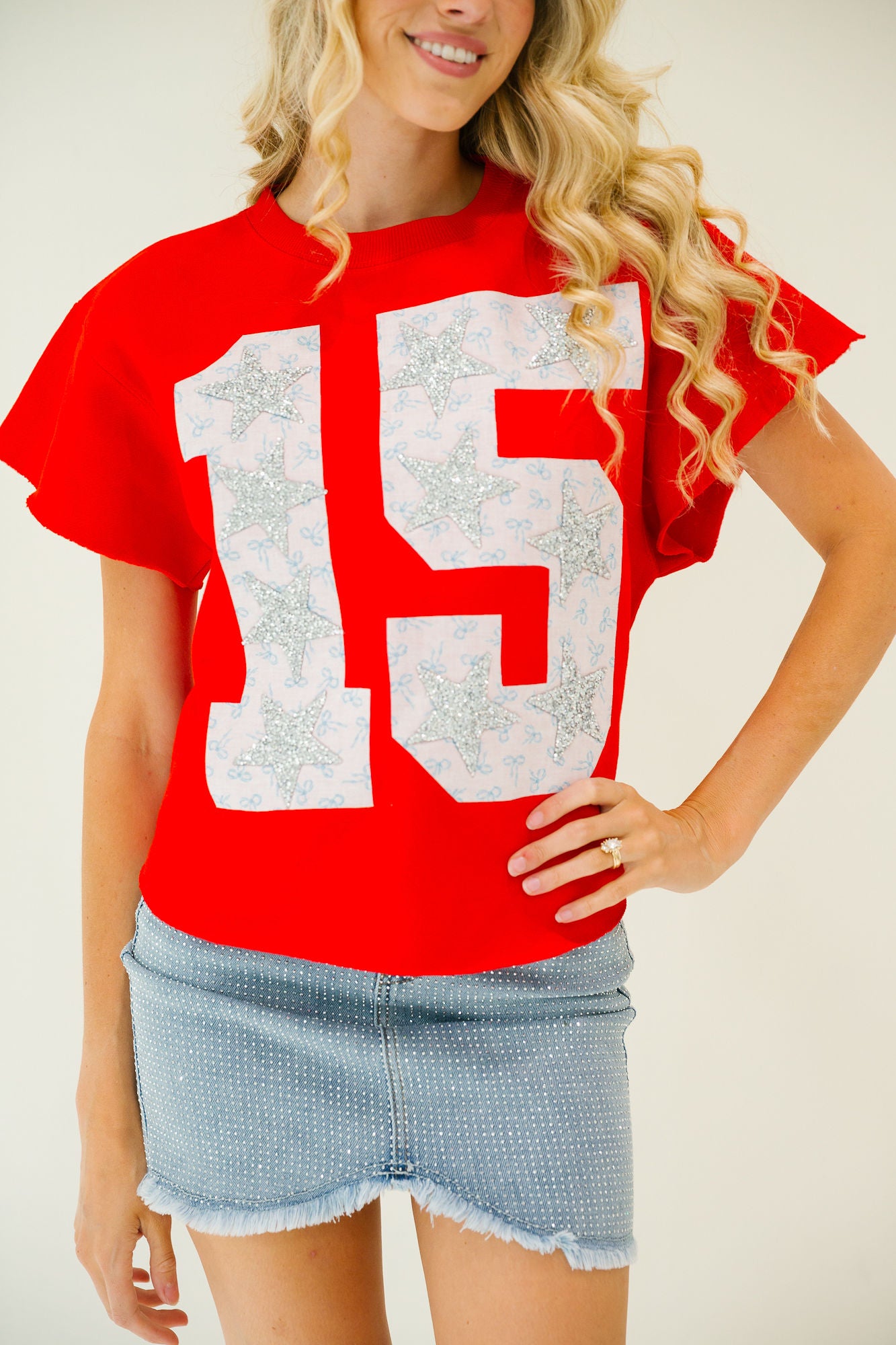 CUSTOM BOW PRINT NUMBER PULLOVER PULLOVER Judith March