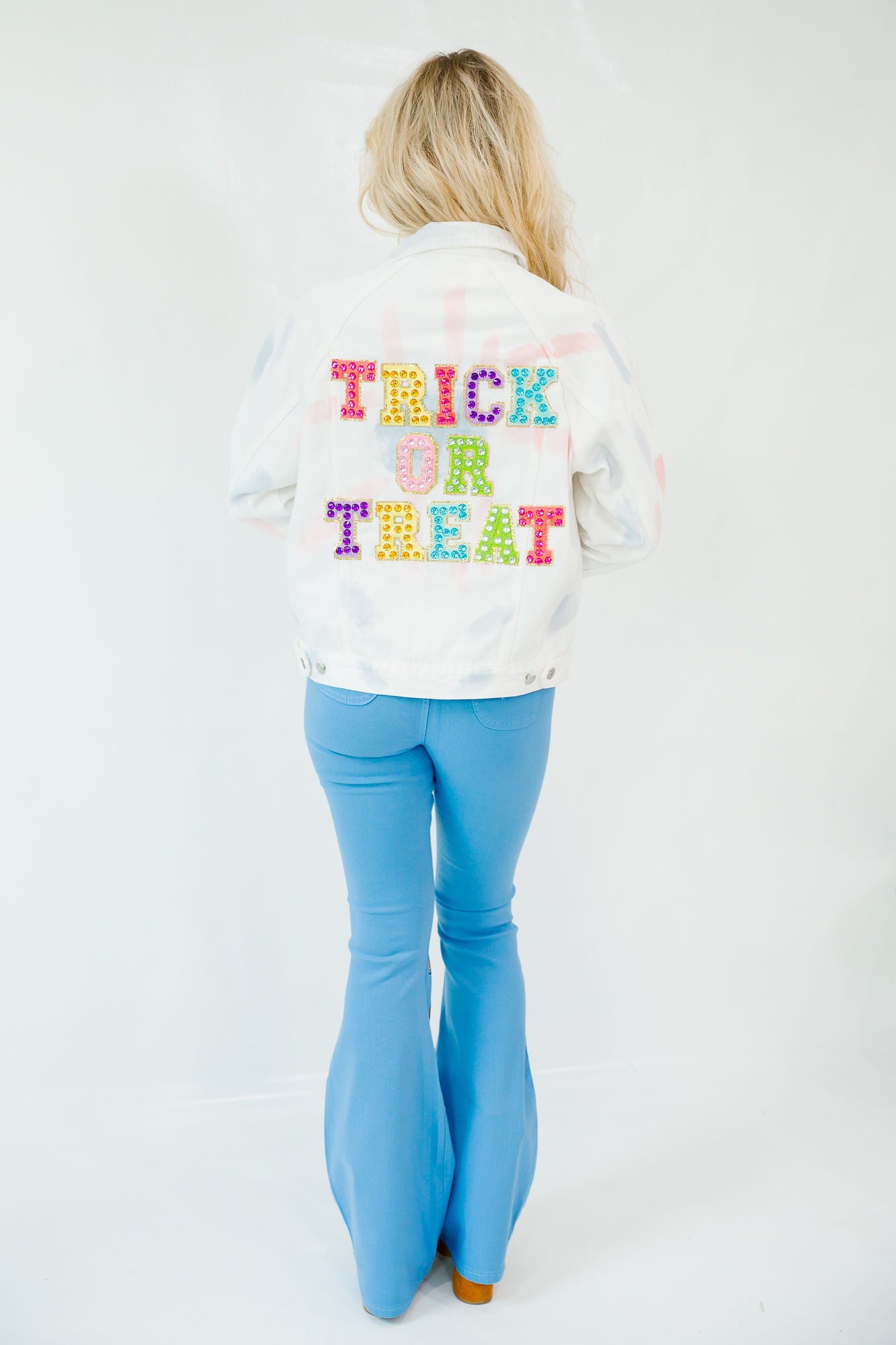 TRICK OR TREAT PASTEL DENIM JACKET JACKET Judith March