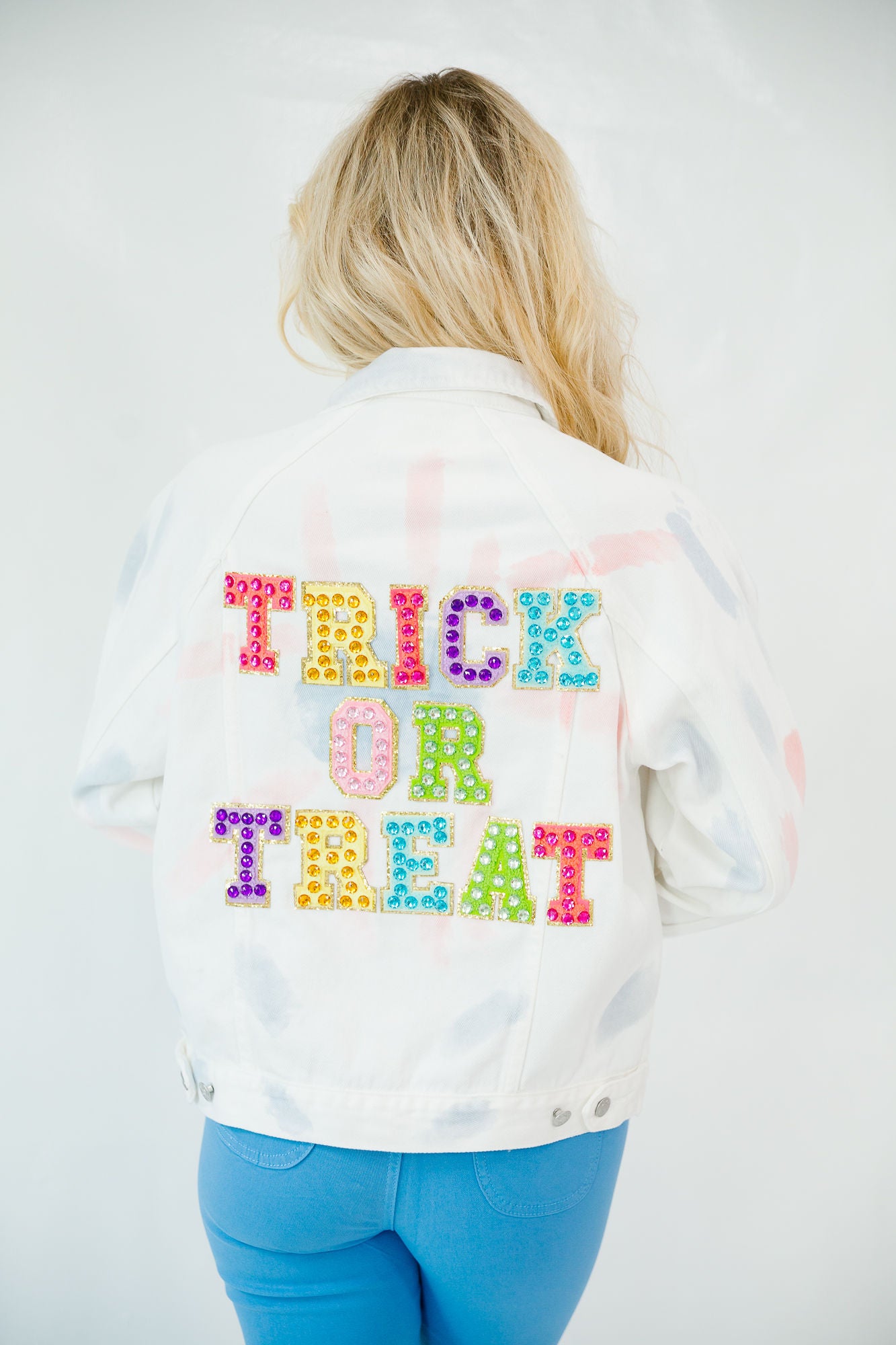 TRICK OR TREAT PASTEL DENIM JACKET JACKET Judith March