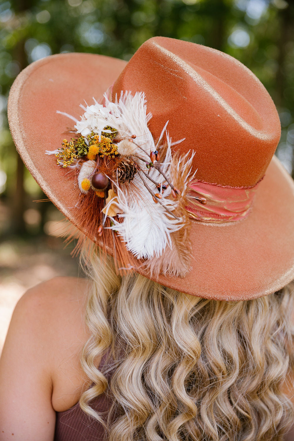 PINE CONE PLUME RANCHER HAT RANCHER HAT Judith March