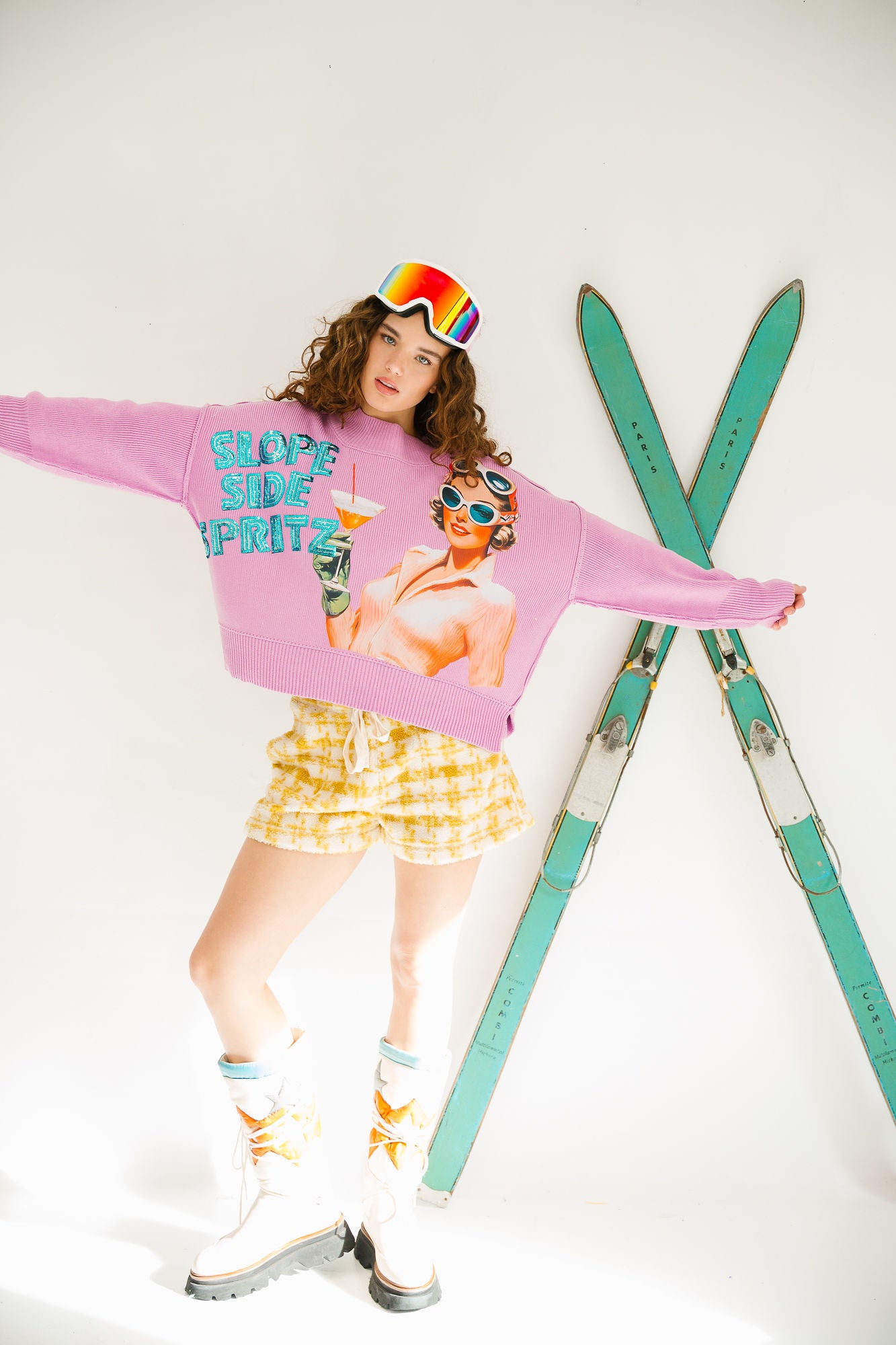 SLOPESIDE SPRITZ PINK SWEATER SWEATER Judith March