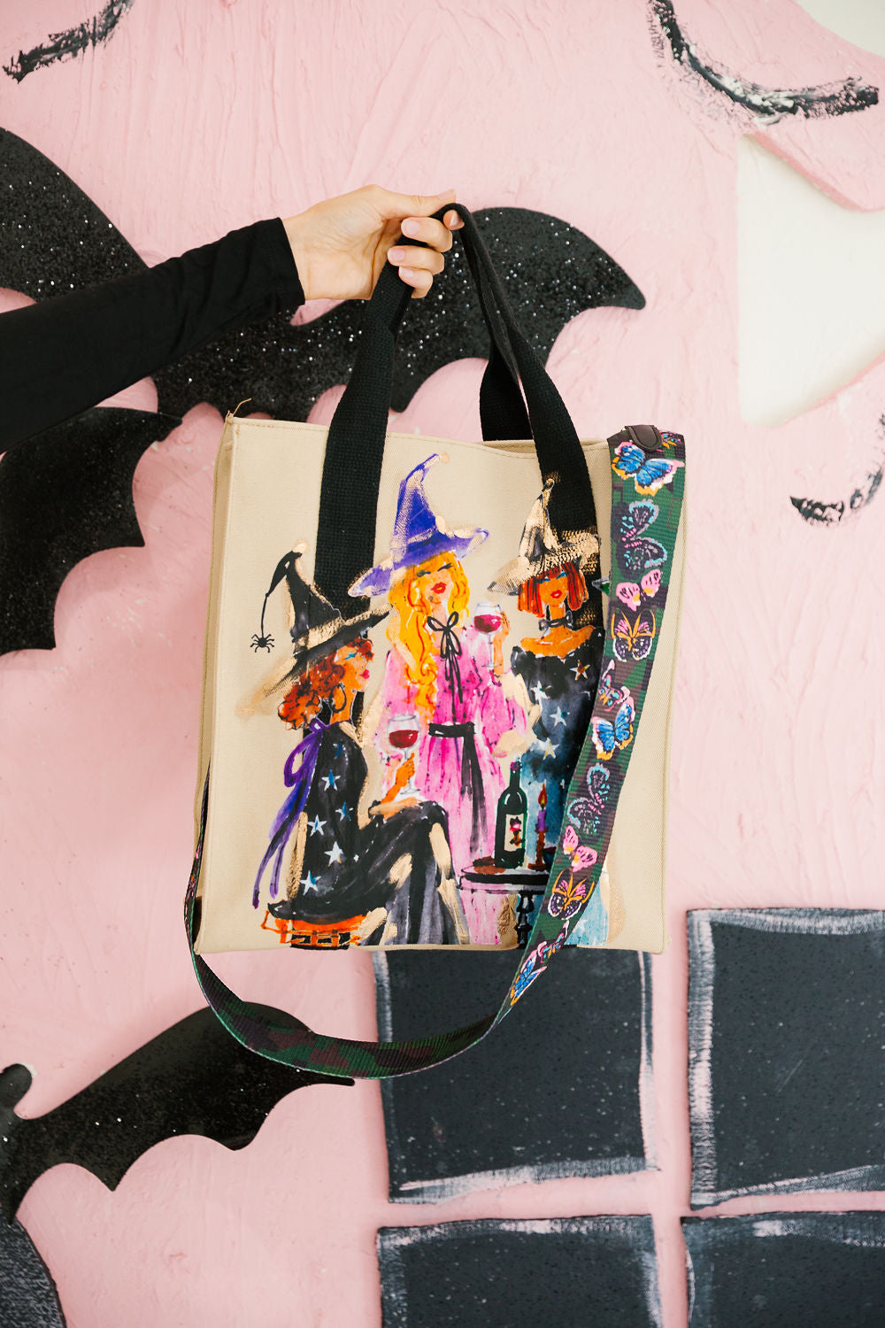 WITCH'S NIGHT OUT CANVAS BAG Clutch Judith March