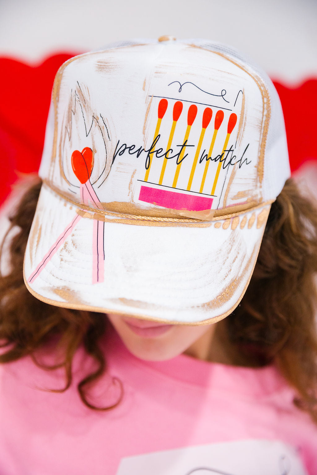 PERFECT MATCH TRUCKER HAT HAT Judith March