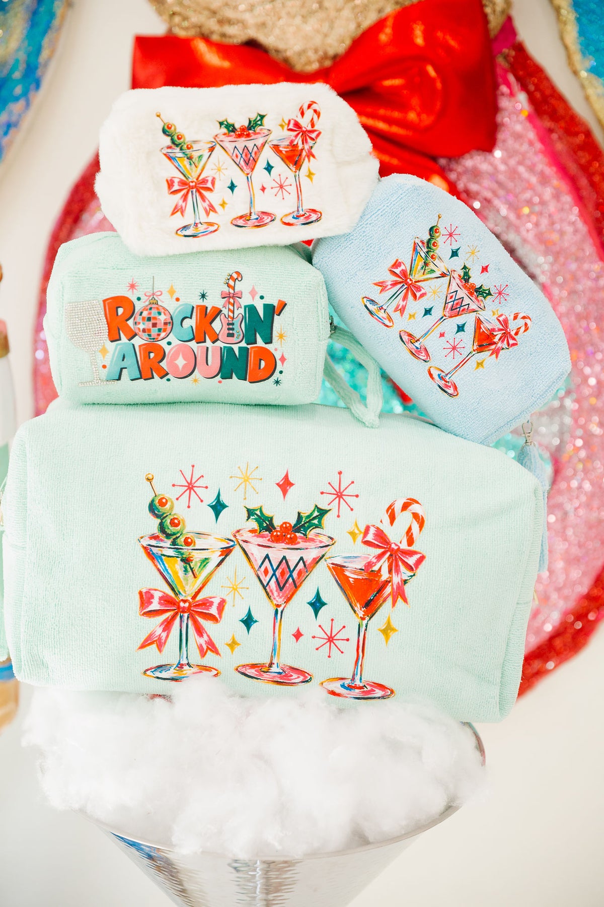 TIS THE SEASON COSMETIC BAGS TERRY BAG Judith March