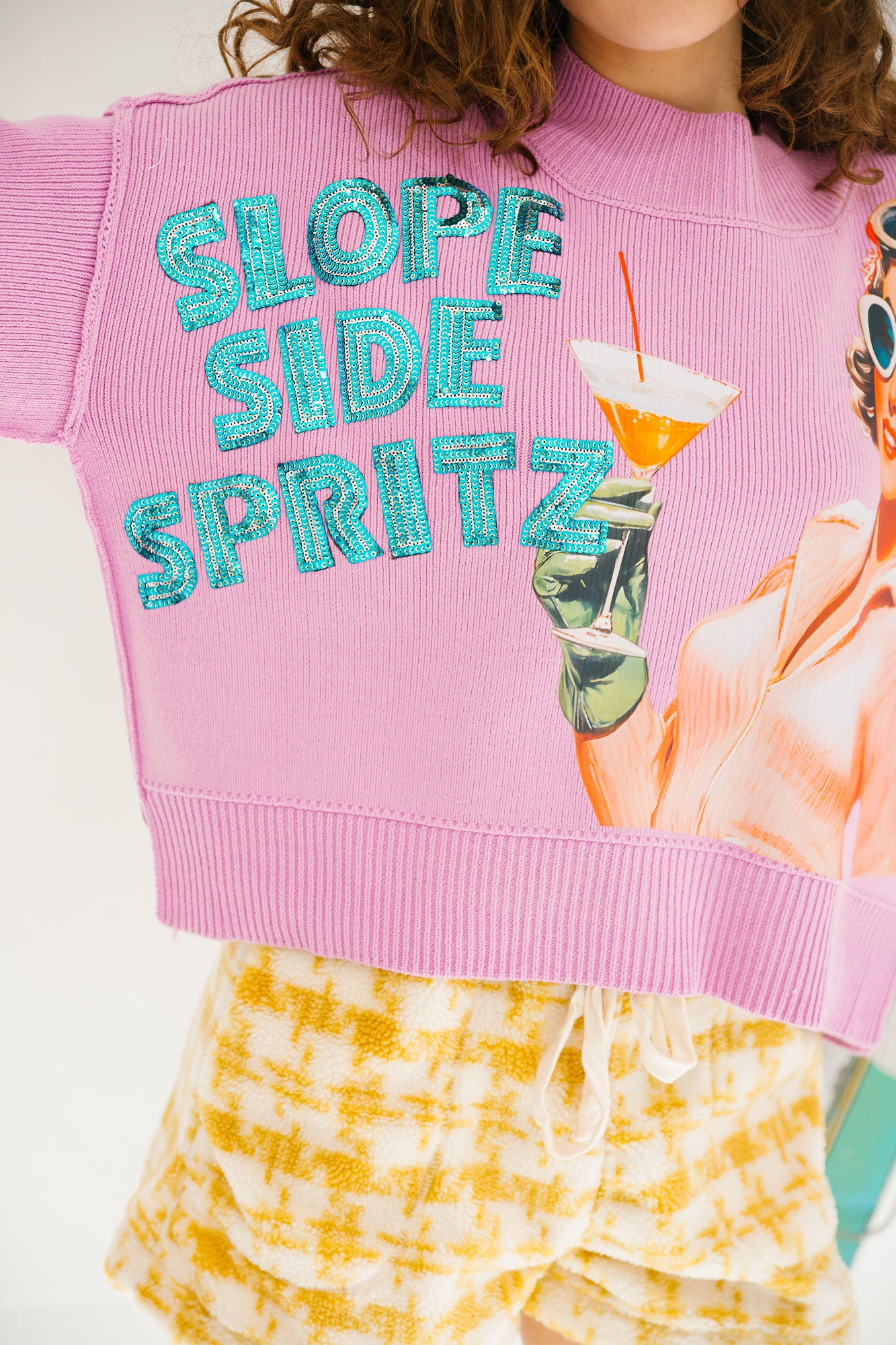 SLOPESIDE SPRITZ PINK SWEATER SWEATER Judith March