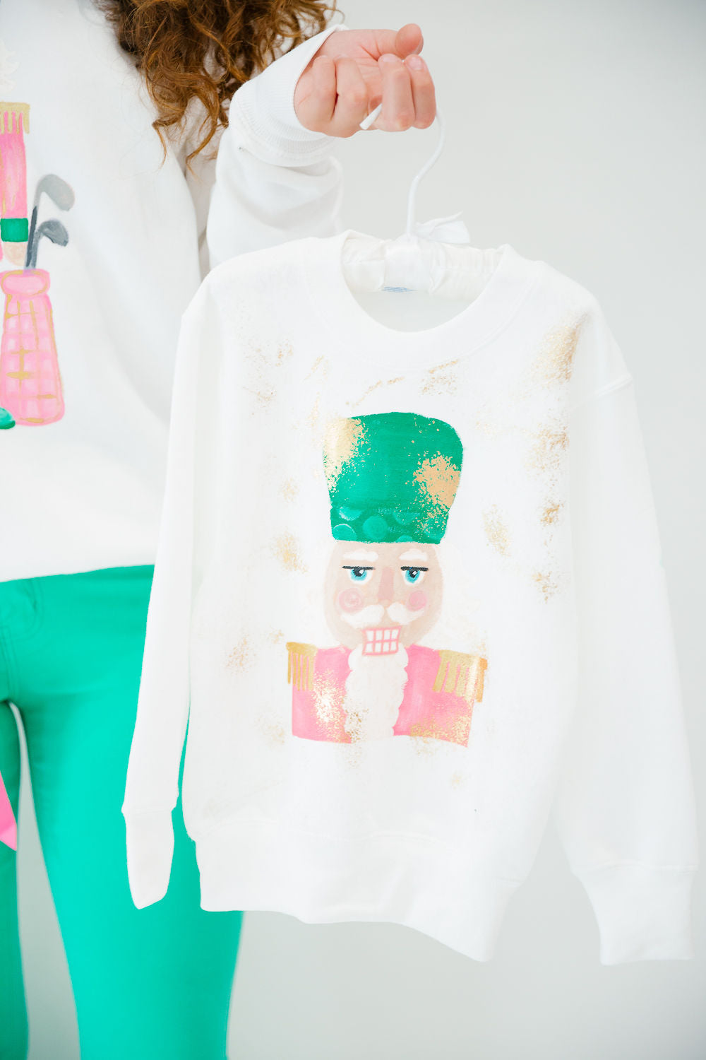 MINI KIDS NUTCRACKER HAND PAINTED PULLOVER PULLOVER Judith March