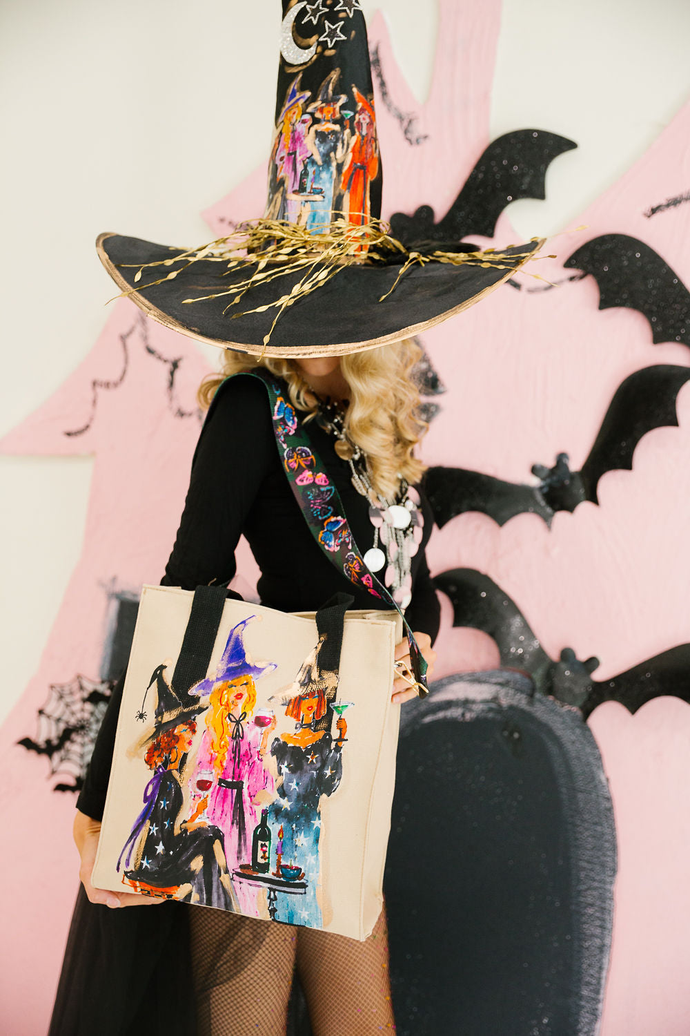 WITCH'S NIGHT OUT CANVAS BAG Clutch Judith March
