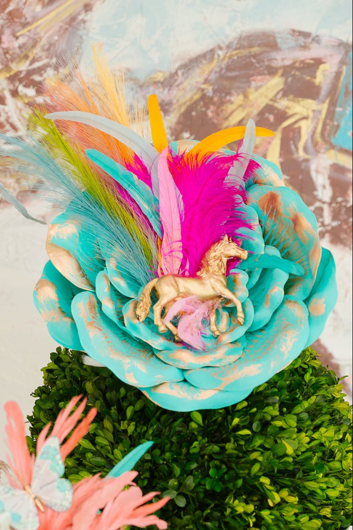 GILDED GARDEN FASCINATOR (ONE OF A KIND) FASCINATOR Judith March