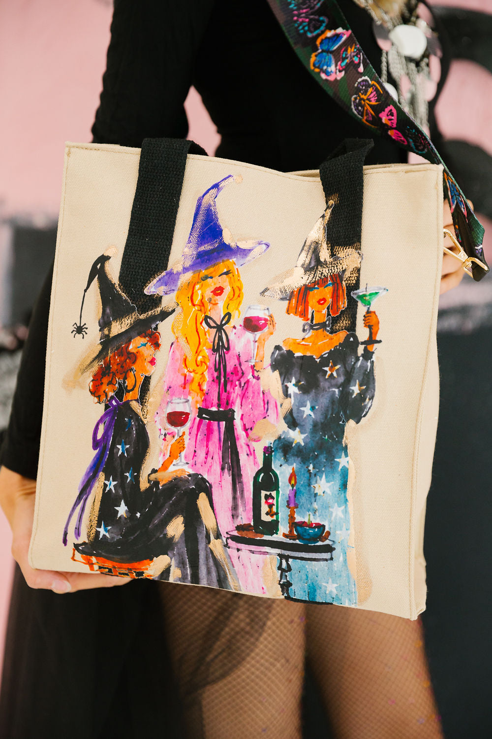 WITCH'S NIGHT OUT CANVAS BAG Clutch Judith March