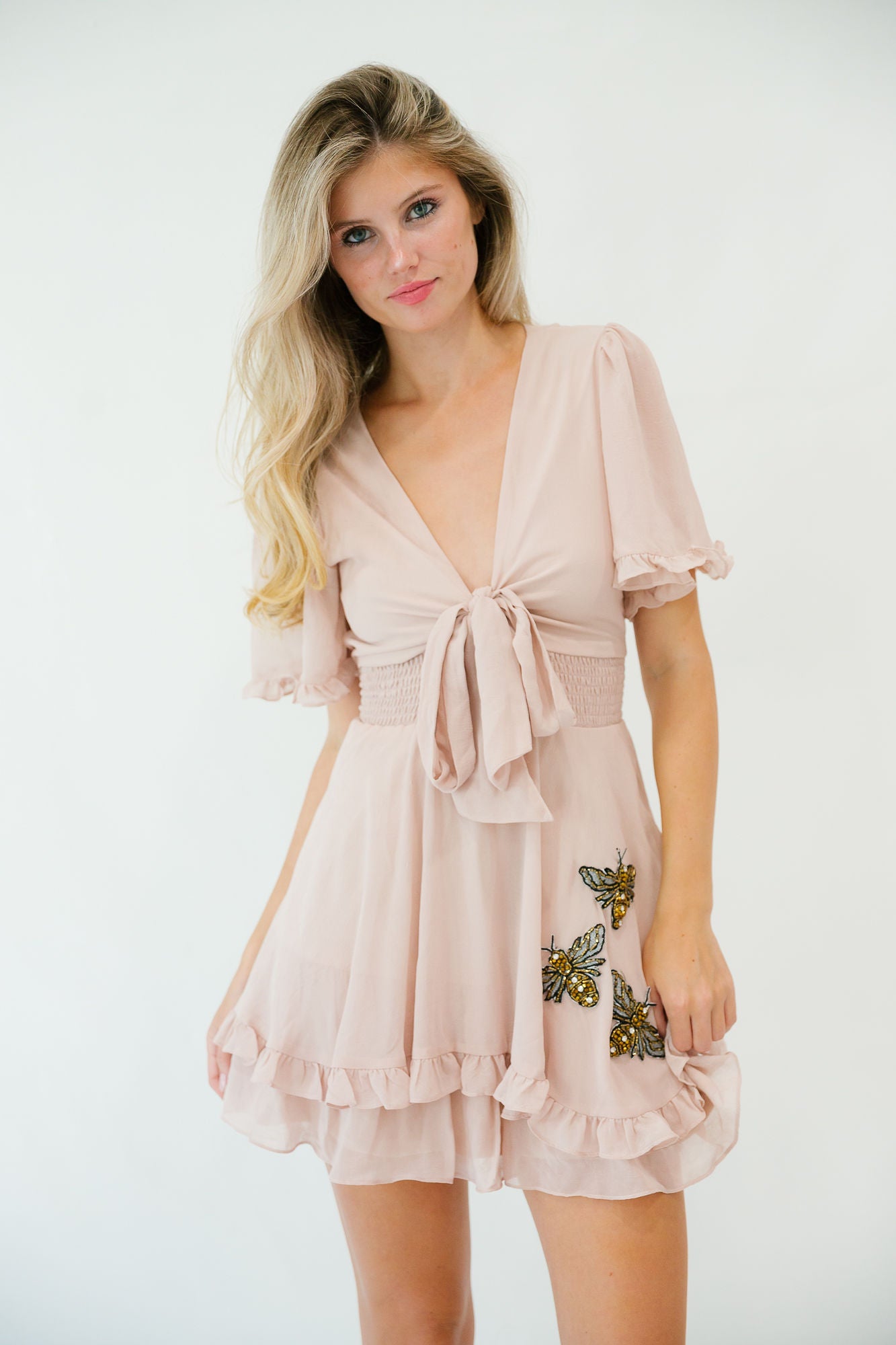 QUEEN BEE RUFFLE DRESS DRESS Judith March