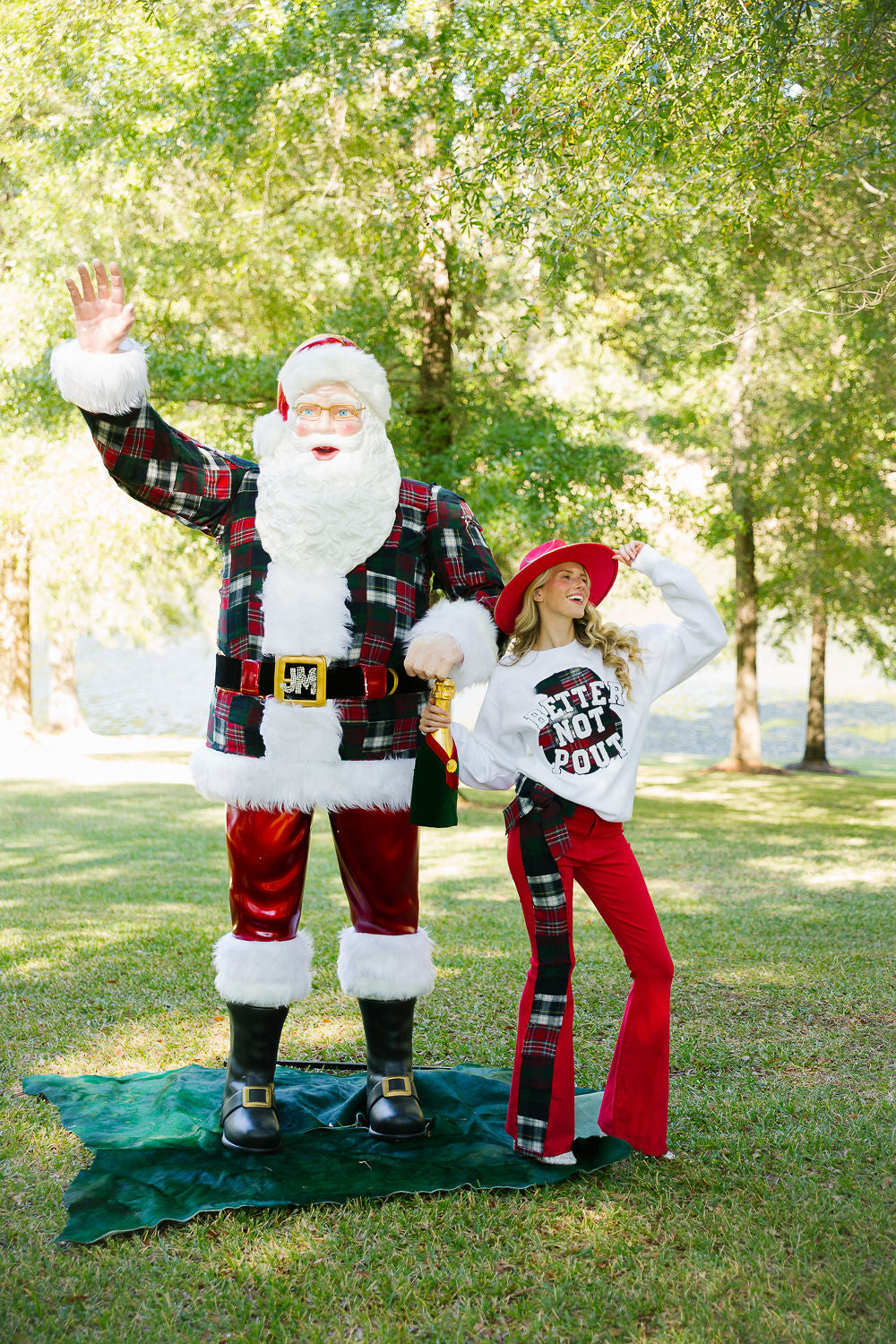 BETTER NOT POUT PLAID PULLOVER PULLOVER Judith March