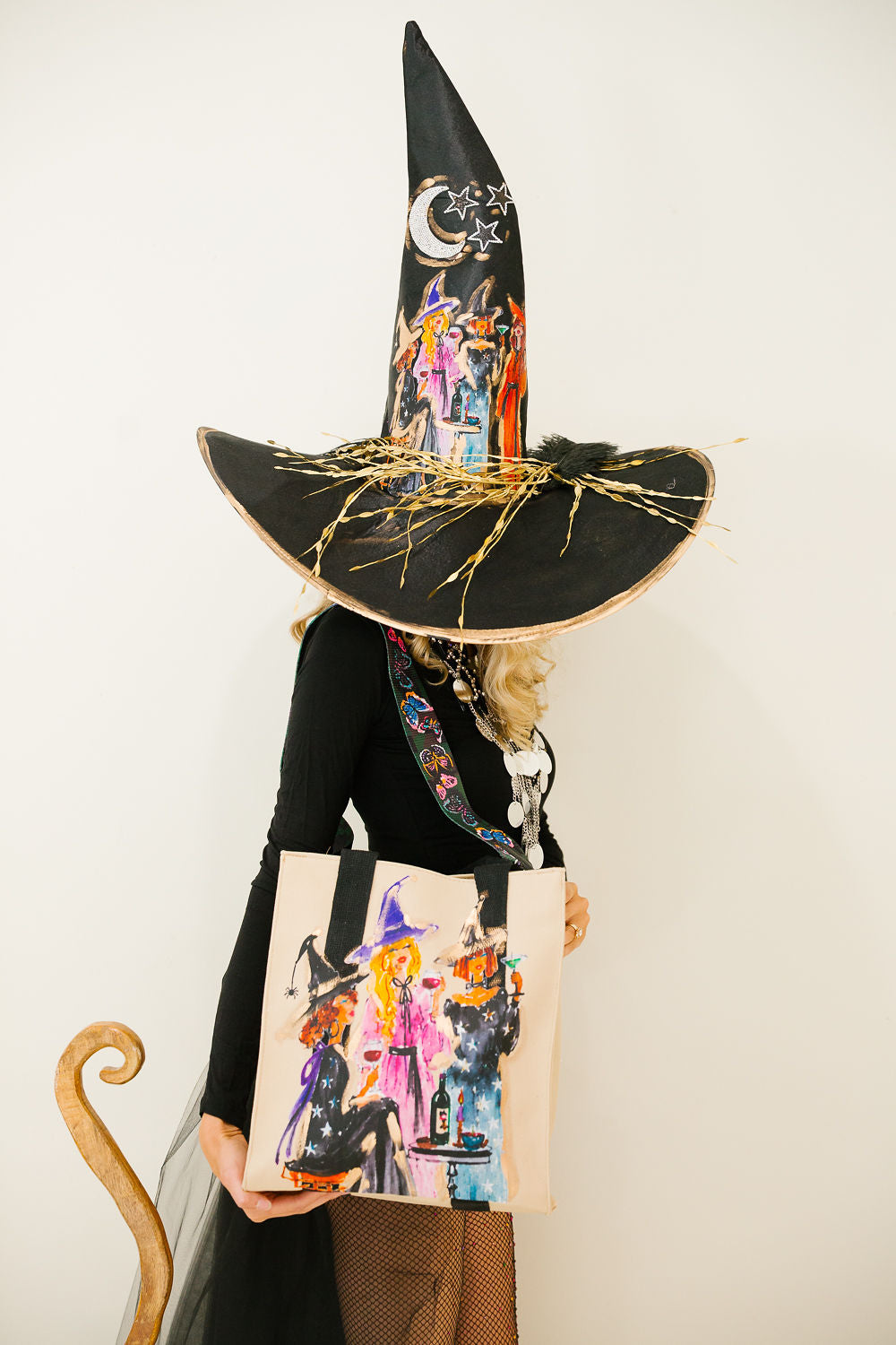 WITCH'S NIGHT OUT CANVAS BAG Clutch Judith March