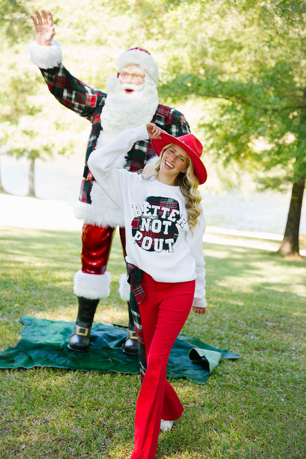 BETTER NOT POUT PLAID PULLOVER PULLOVER Judith March