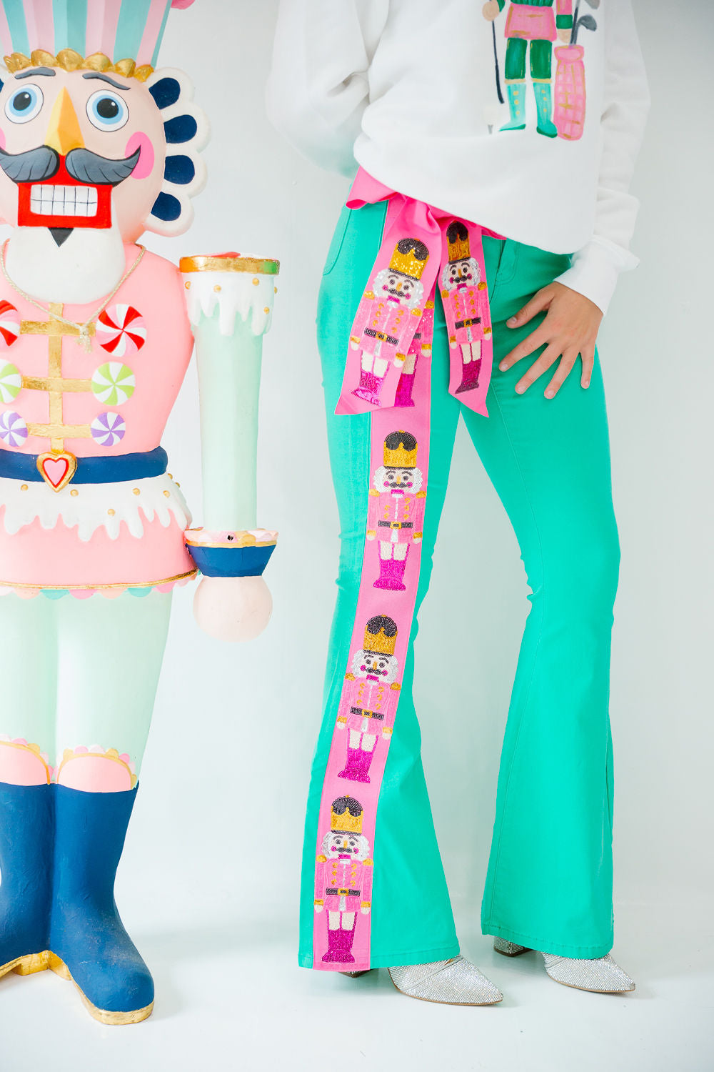 NUTCRACKER SEASON MINT FLARES FLARES Judith March
