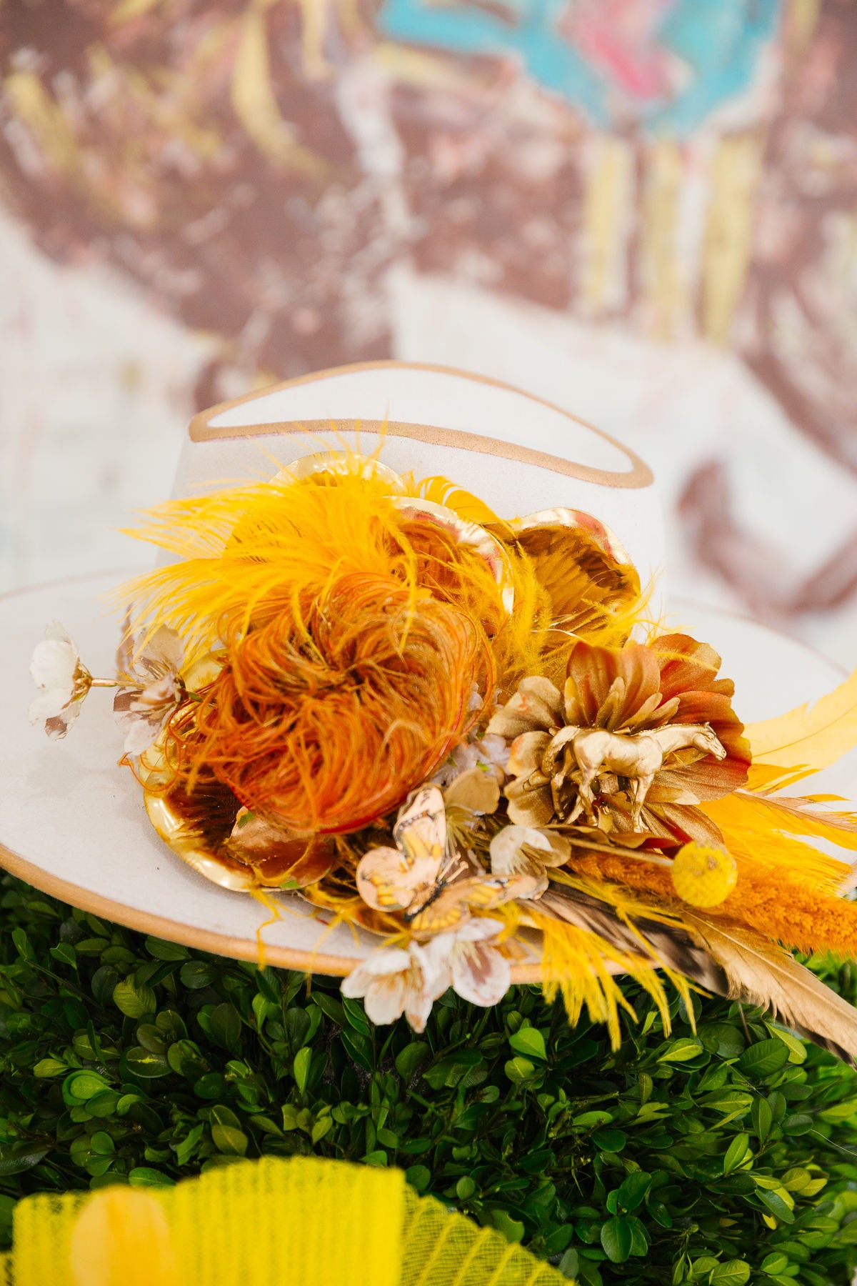 BUMBLE BLOOM RANCHER HAT (ONE OF A KIND) RANCHER HAT Judith March