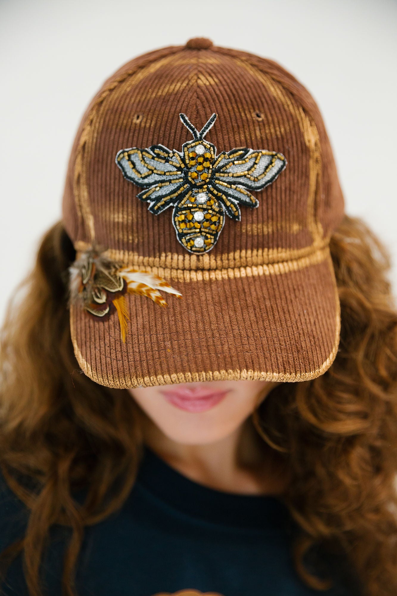 QUEEN OF THE HIVE CORDUROY HATS HAT Judith March