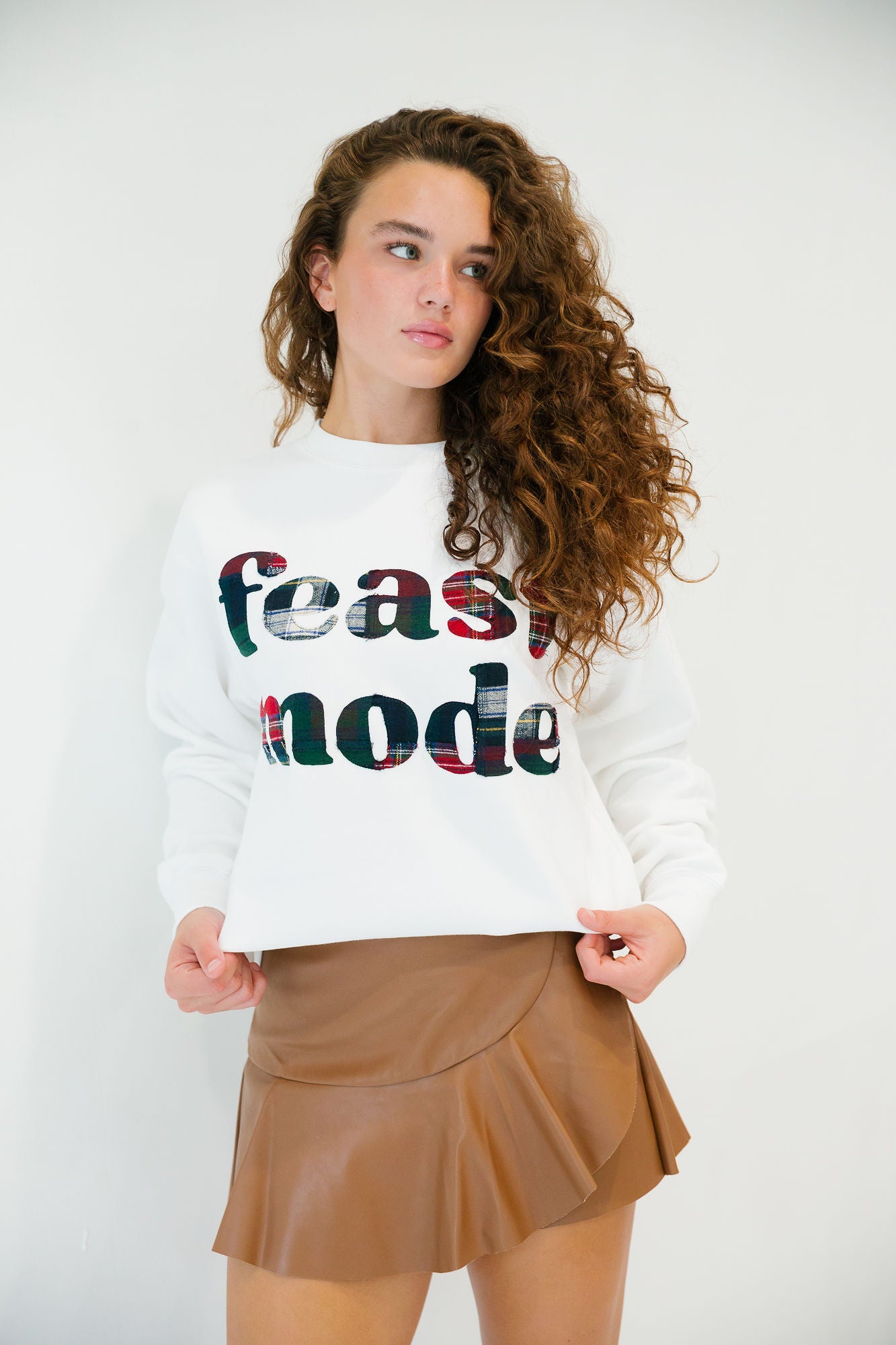 FEAST MODE PLAID PULLOVER PULLOVER Judith March