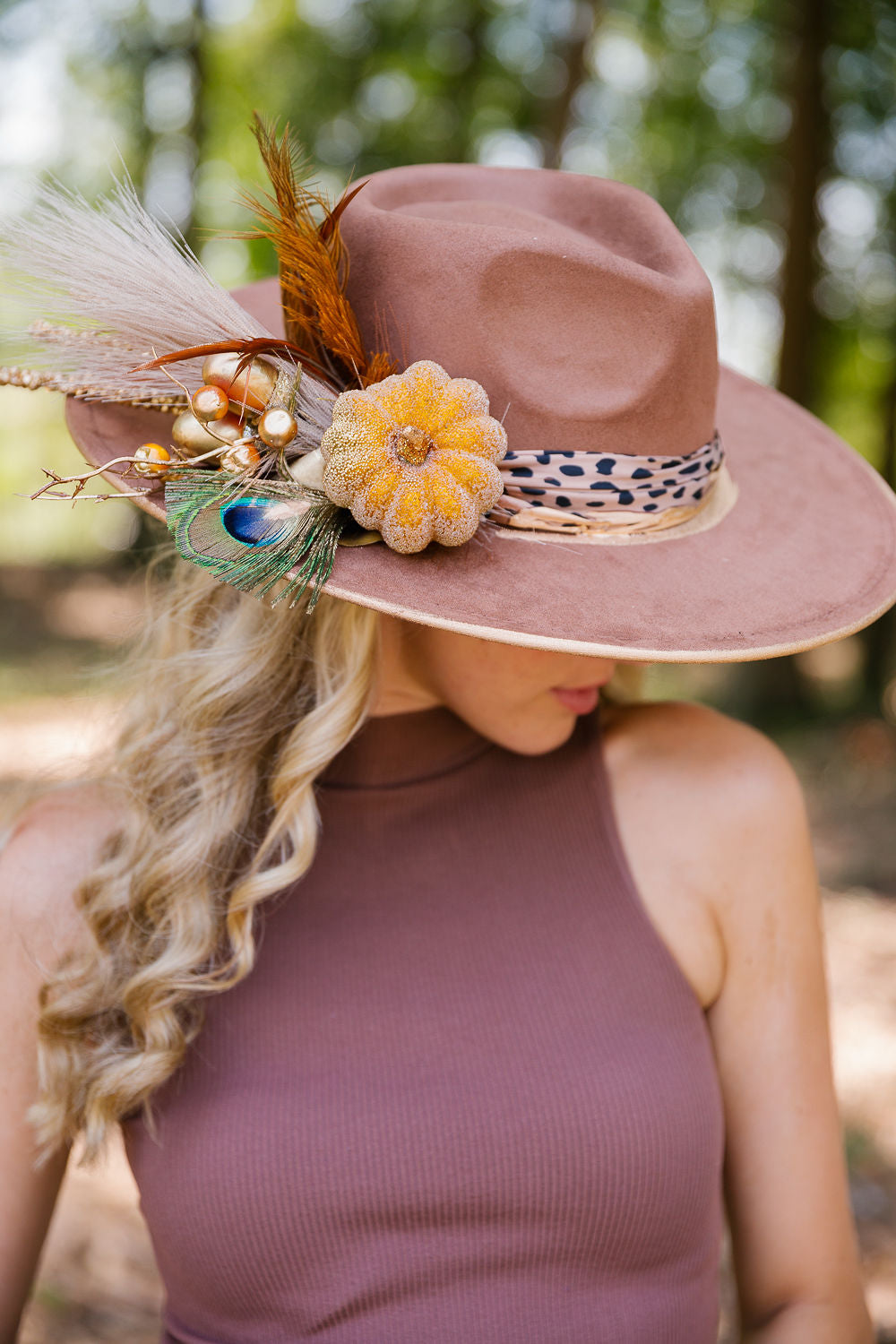 THE PEACOCK IN THE PINES RANCHER HAT