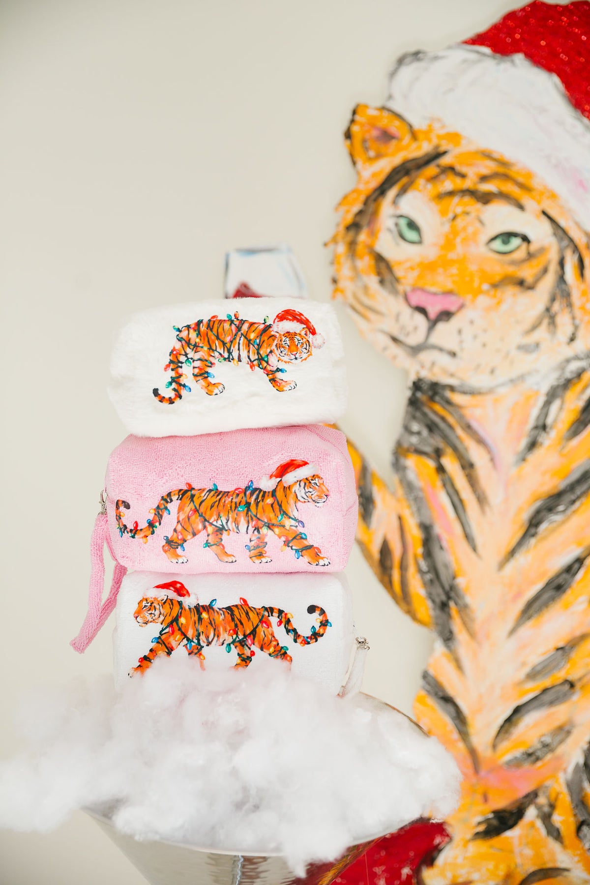 WILD ABOUT CHRISTMAS COSMETIC BAGS TERRY BAG Judith March