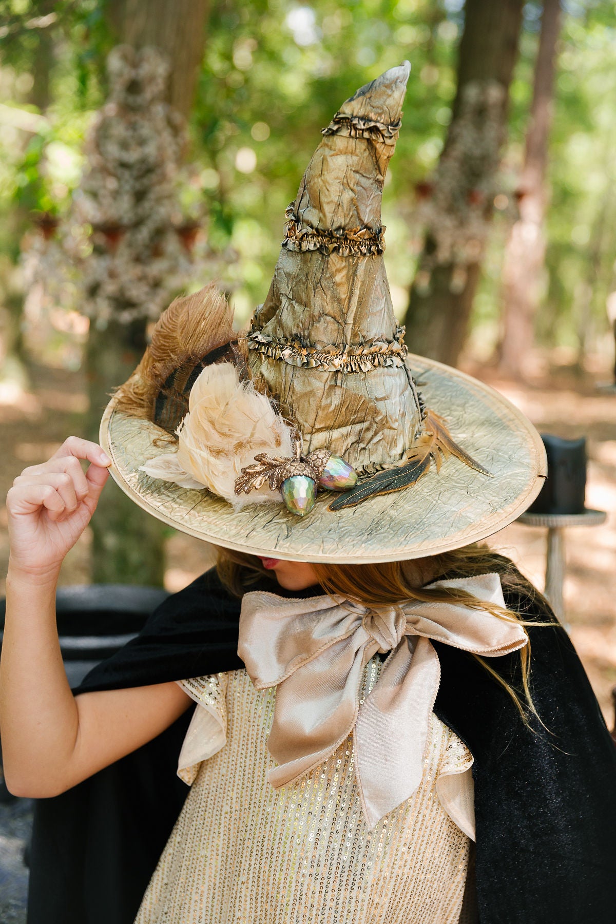 MINI KIDS AUTUMN SPELL WITCH HAT (ONE OF A KIND) WITCH HAT Judith March