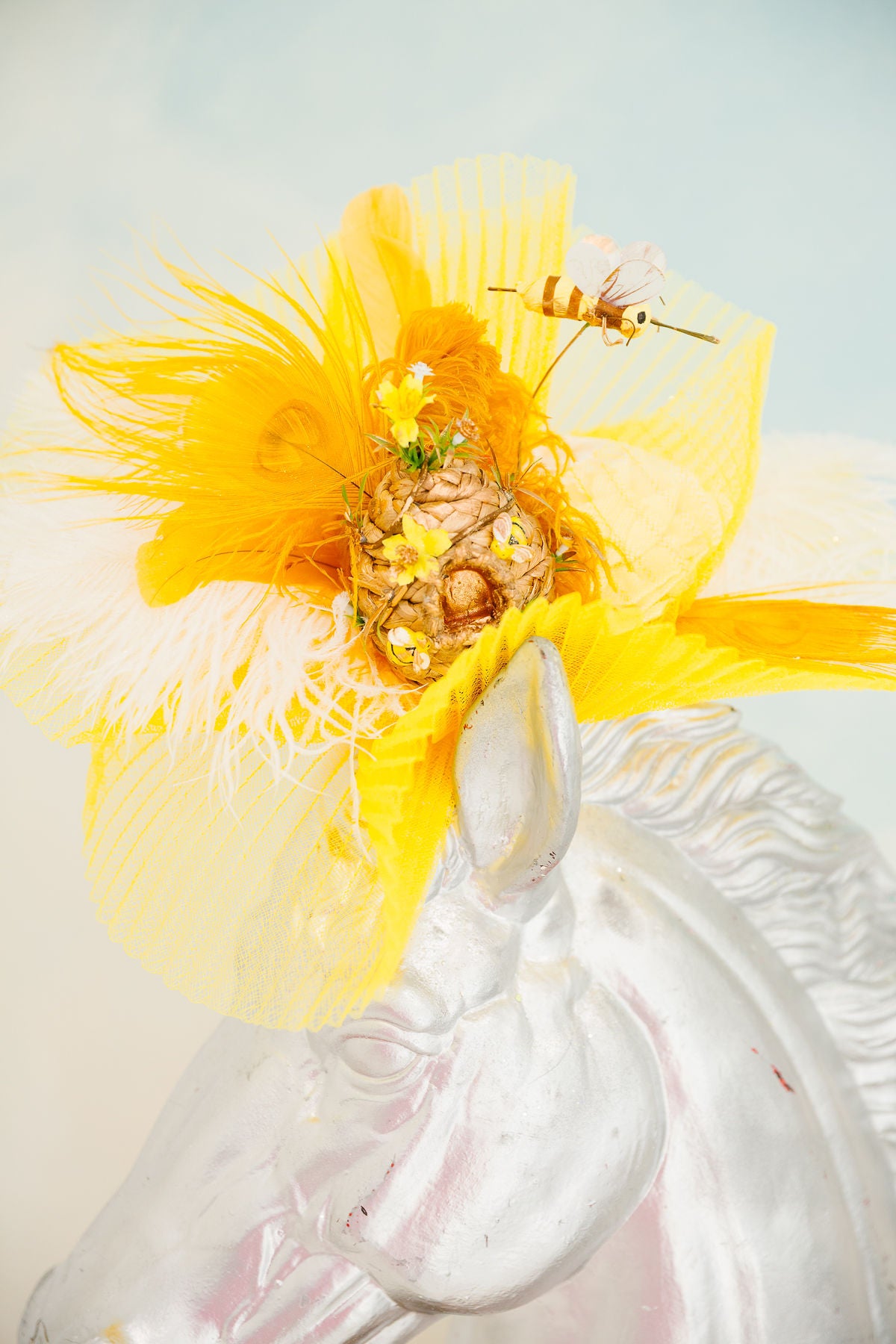 HONEY HALO FASCINATOR (ONE OF A KIND) FASCINATOR Judith March