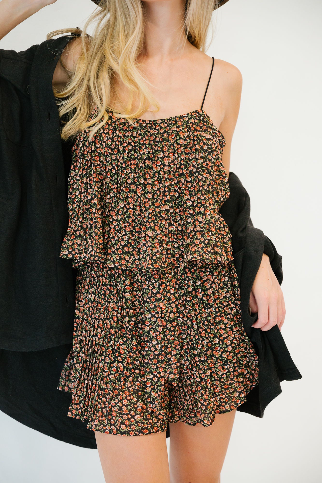 FALL FLORAL ROMPER ROMPER Judith March