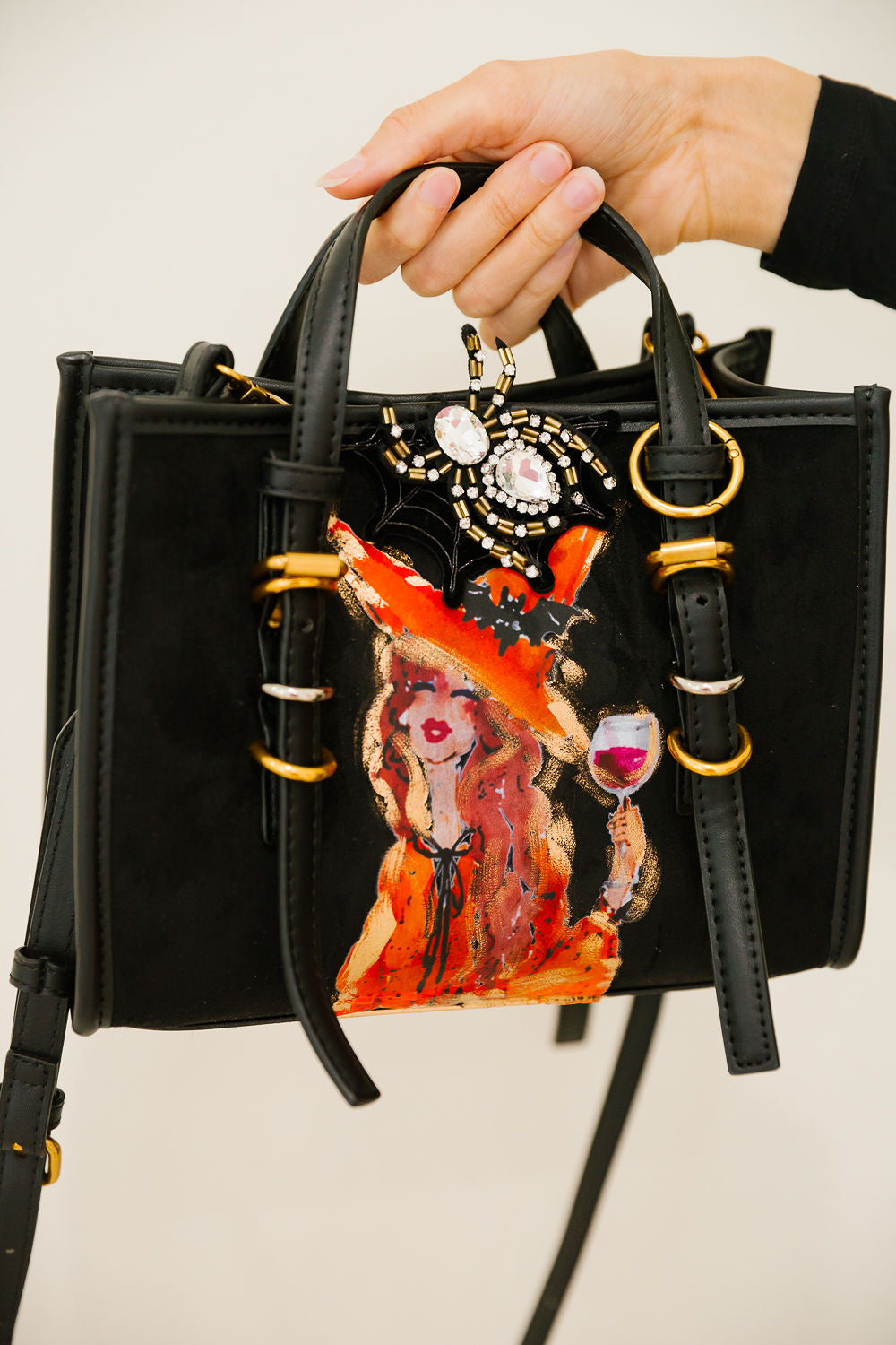 WITCH'S WINE BLACK BAG Clutch Judith March