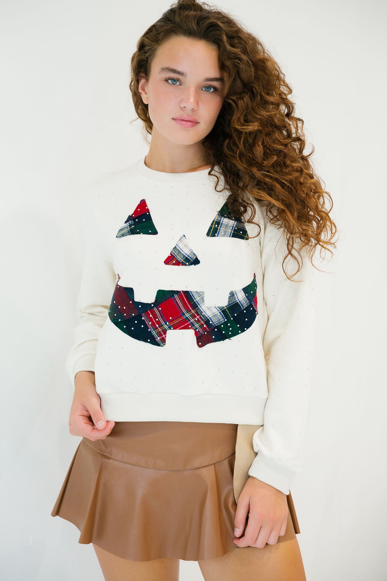 HOLIDAY PUMPKIN SWEATER PULLOVER Judith March